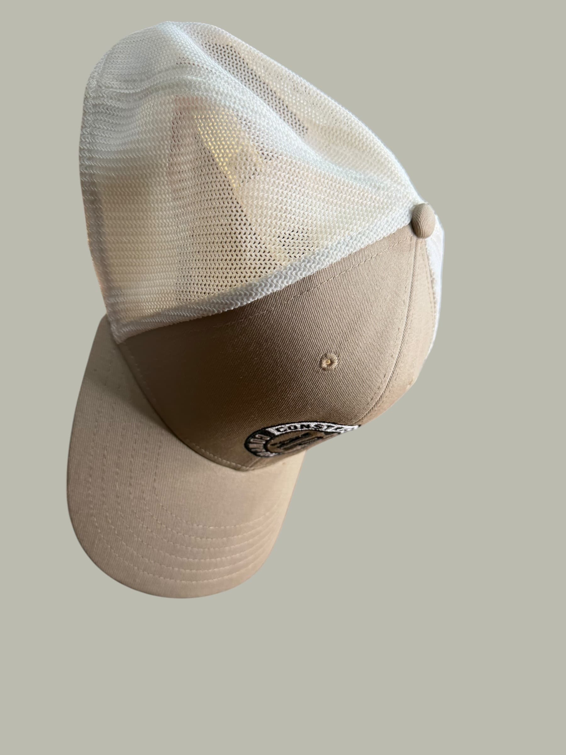Outdoor Cap RGR-360M Khaki White Mesh Trucker Hat Snapback Construction Promo - Thumbnail 5