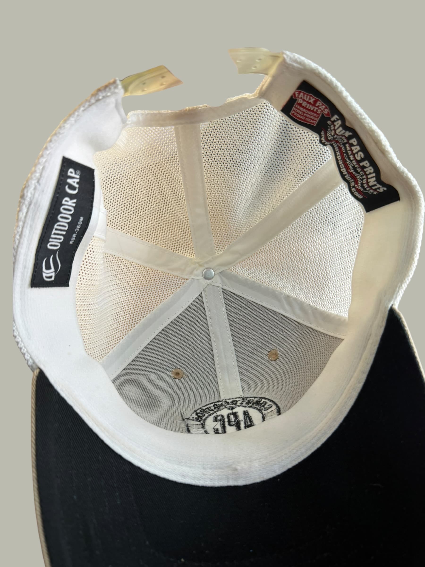 Outdoor Cap RGR-360M Khaki White Mesh Trucker Hat Snapback Construction Promo - Thumbnail 7