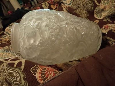 Phoenix Consolidated Glass Dogwood Frosted Art Deco Vase - Thumbnail 3