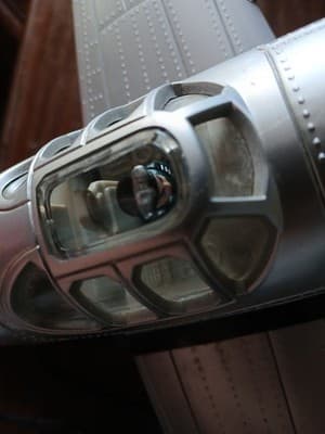 Vintage P-51 Mustang WWII Fighter Plane Push Button Landline Novelty Telephone - Thumbnail 13