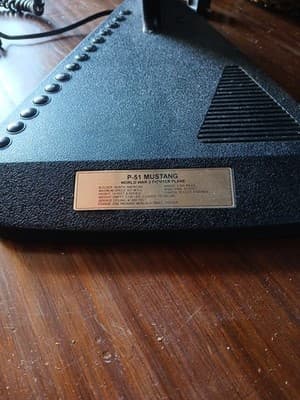 Vintage P-51 Mustang WWII Fighter Plane Push Button Landline Novelty Telephone - Thumbnail 4