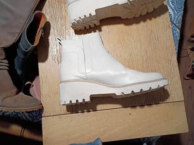DOLCE VITA HUEY H2O OFF WHITE LEATHER ANKLE BOOT WOMEN'S US 11 HOT MUST HAVE - Thumbnail 5