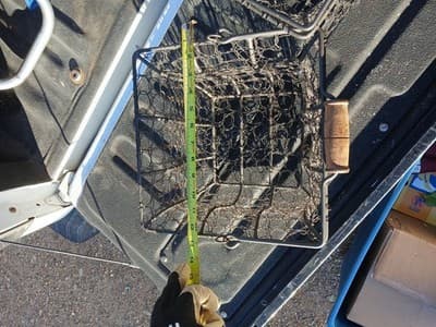 Rustic Large Heavy Wire Farmhouse Basket With Wooden Handles, 16” - Thumbnail 11