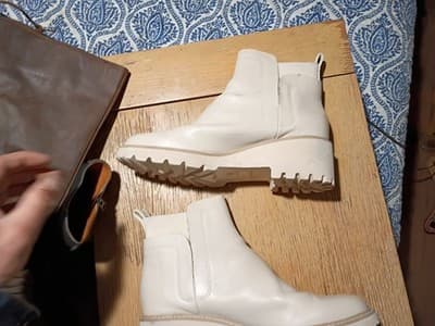 DOLCE VITA HUEY H2O OFF WHITE LEATHER ANKLE BOOT WOMEN'S US 11 HOT MUST HAVE - Thumbnail 6