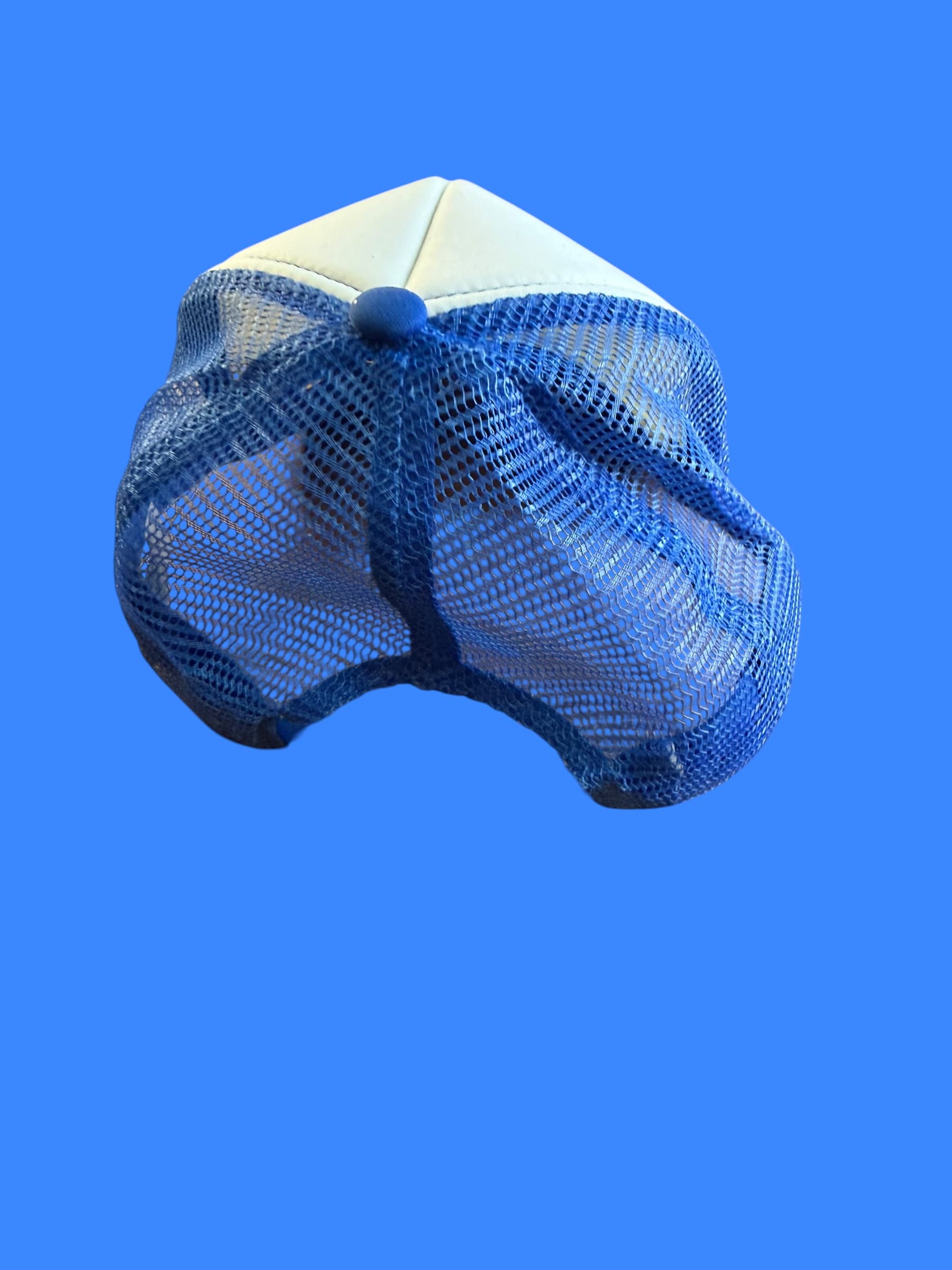 World's Best Dad Trucker Hat Blue White Mesh Snapback Father's Day Gift Cap - Thumbnail 3