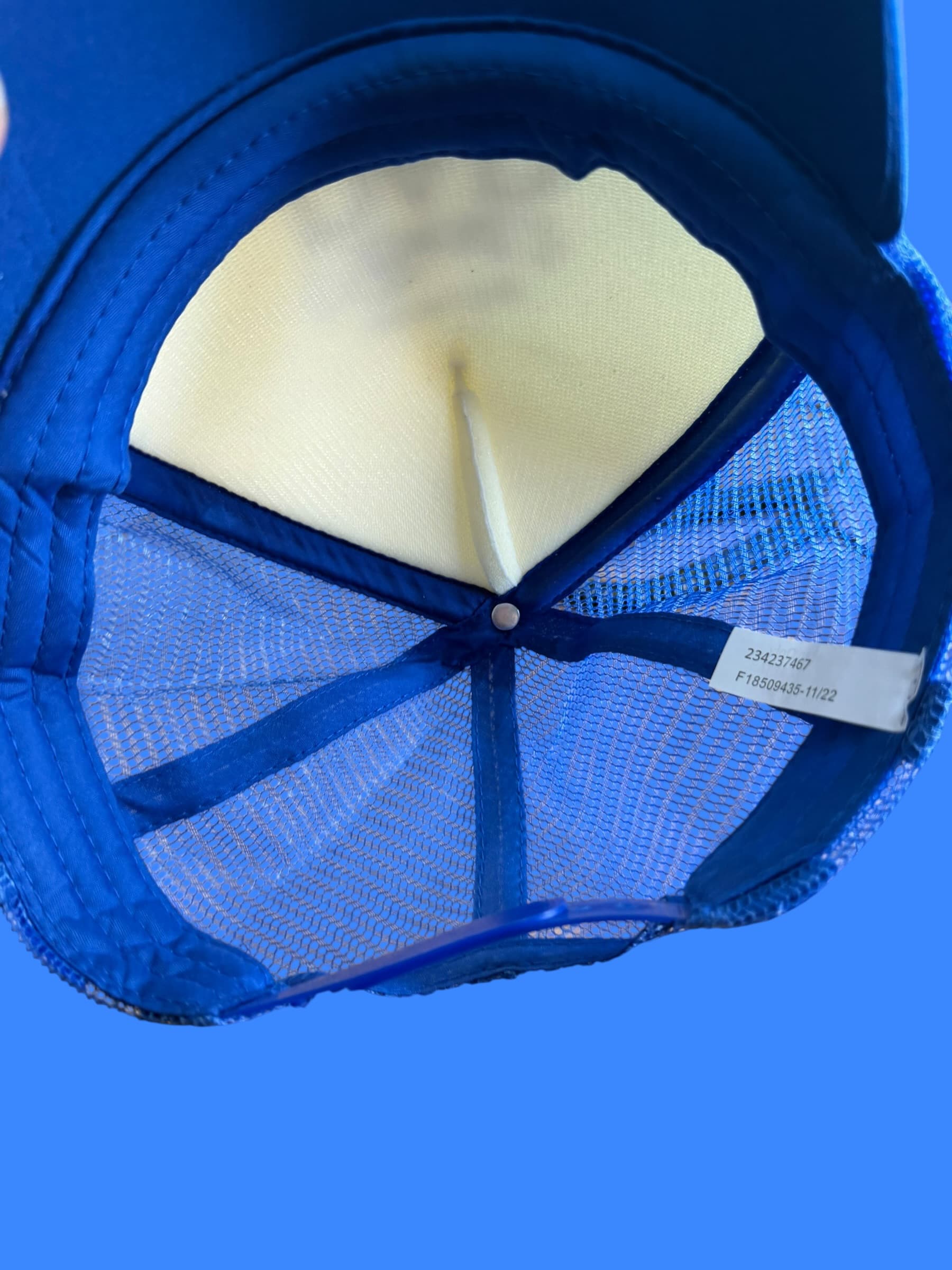 World's Best Dad Trucker Hat Blue White Mesh Snapback Father's Day Gift Cap - Thumbnail 5