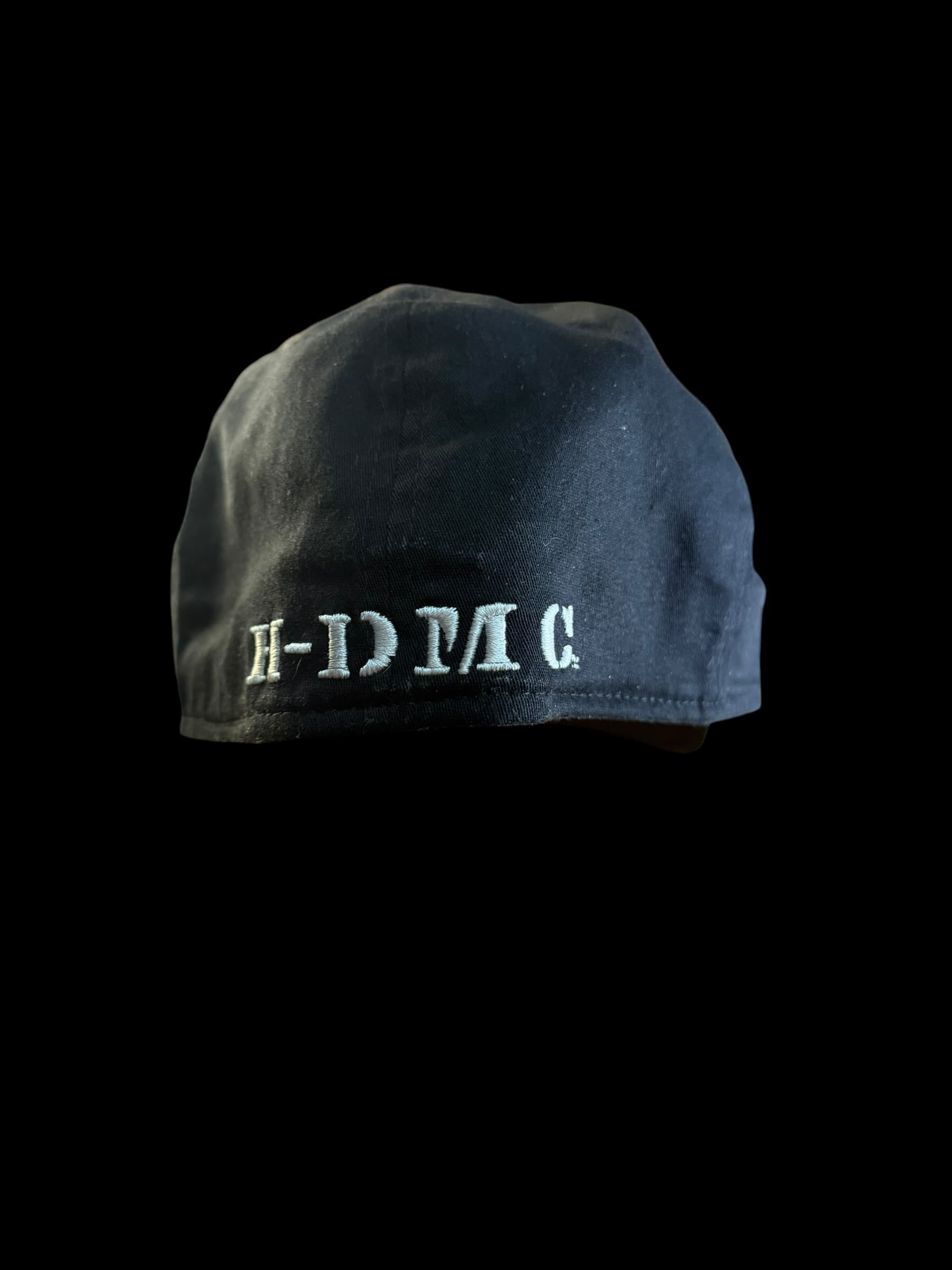 Harley-Davidson New Era 39THIRTY Winged Logo Flex Fit Hat Gray Black L/XL Used - Thumbnail 3