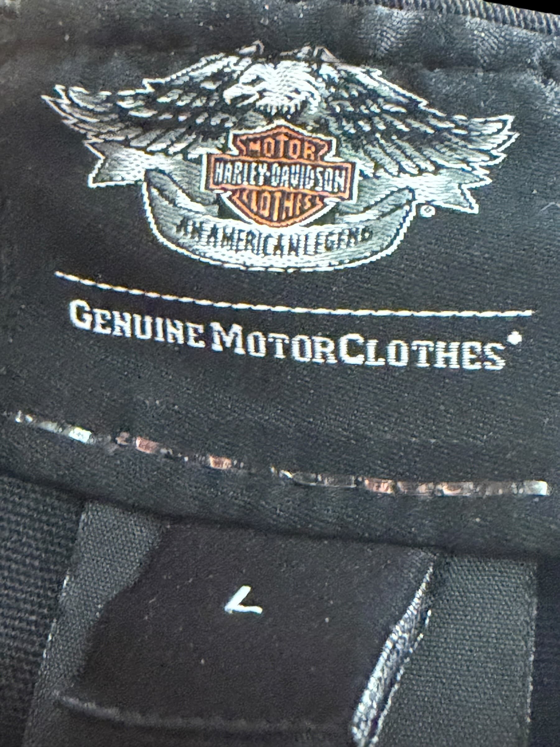 Harley-Davidson New Era 39THIRTY Winged Logo Flex Fit Hat Gray Black L/XL Used - Thumbnail 7