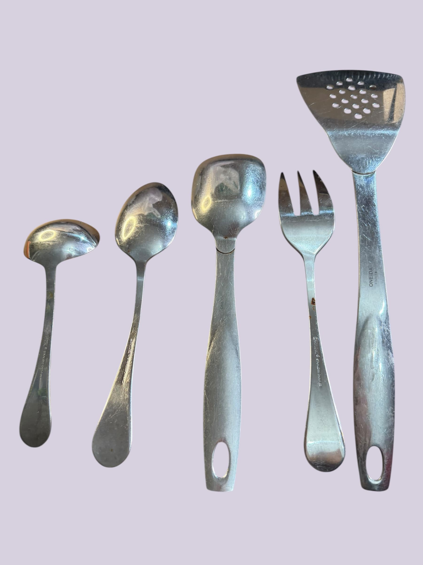 Stainless Steel Cooking Utensil Set - Thumbnail 2
