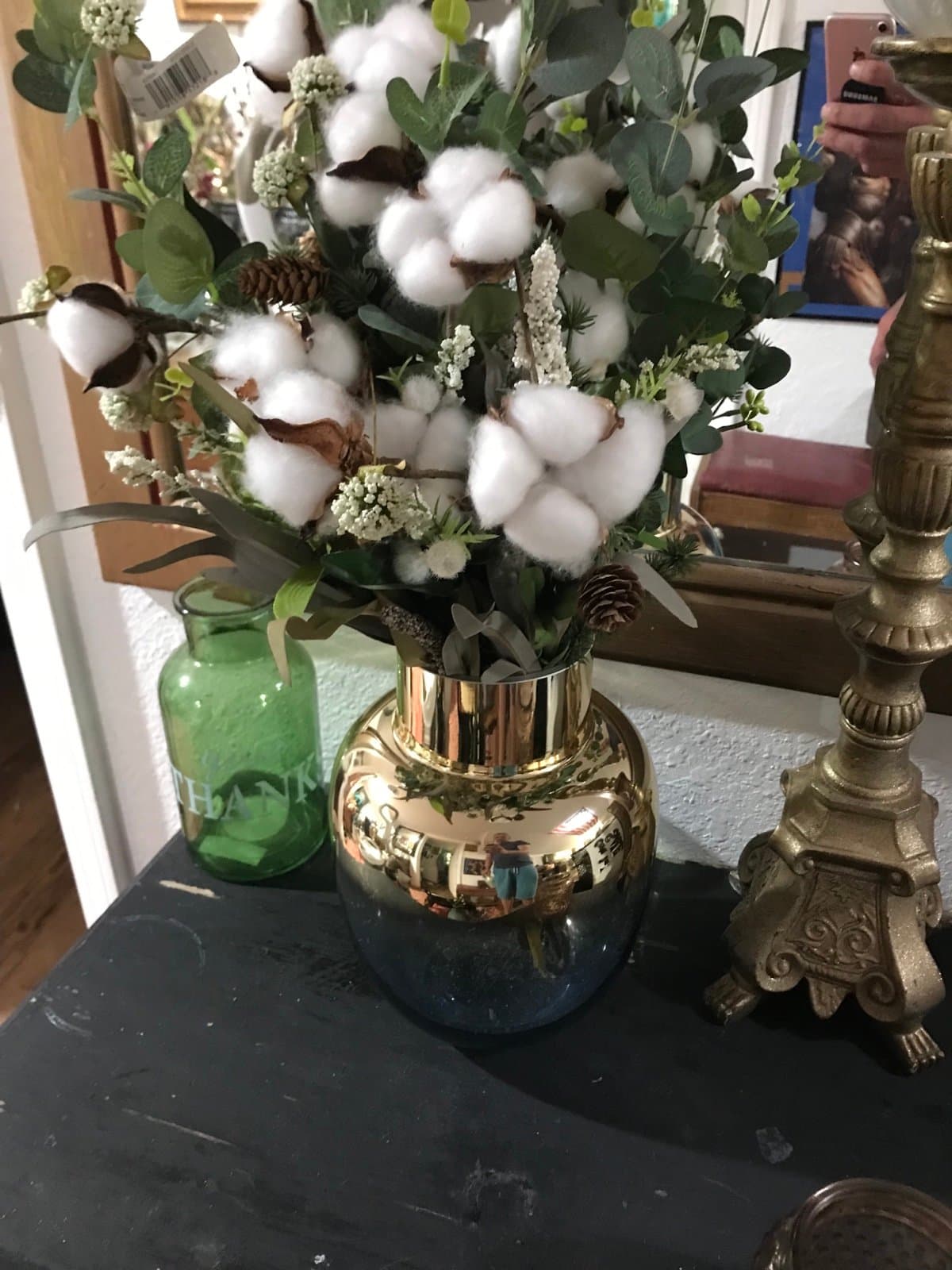 Vase with gold ombreigh - Thumbnail 2