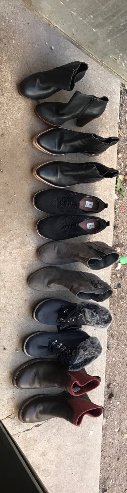 Lot of women boots and loafers