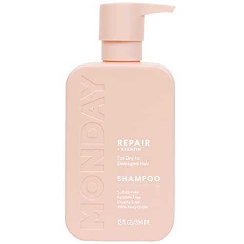 Monday Haircare Repair Shampoo with Keratin, Argan Oil & Cocoa Butter 354ml for Dry to Damaged & Depleted Hair 354 Ml 354ml - Image 1