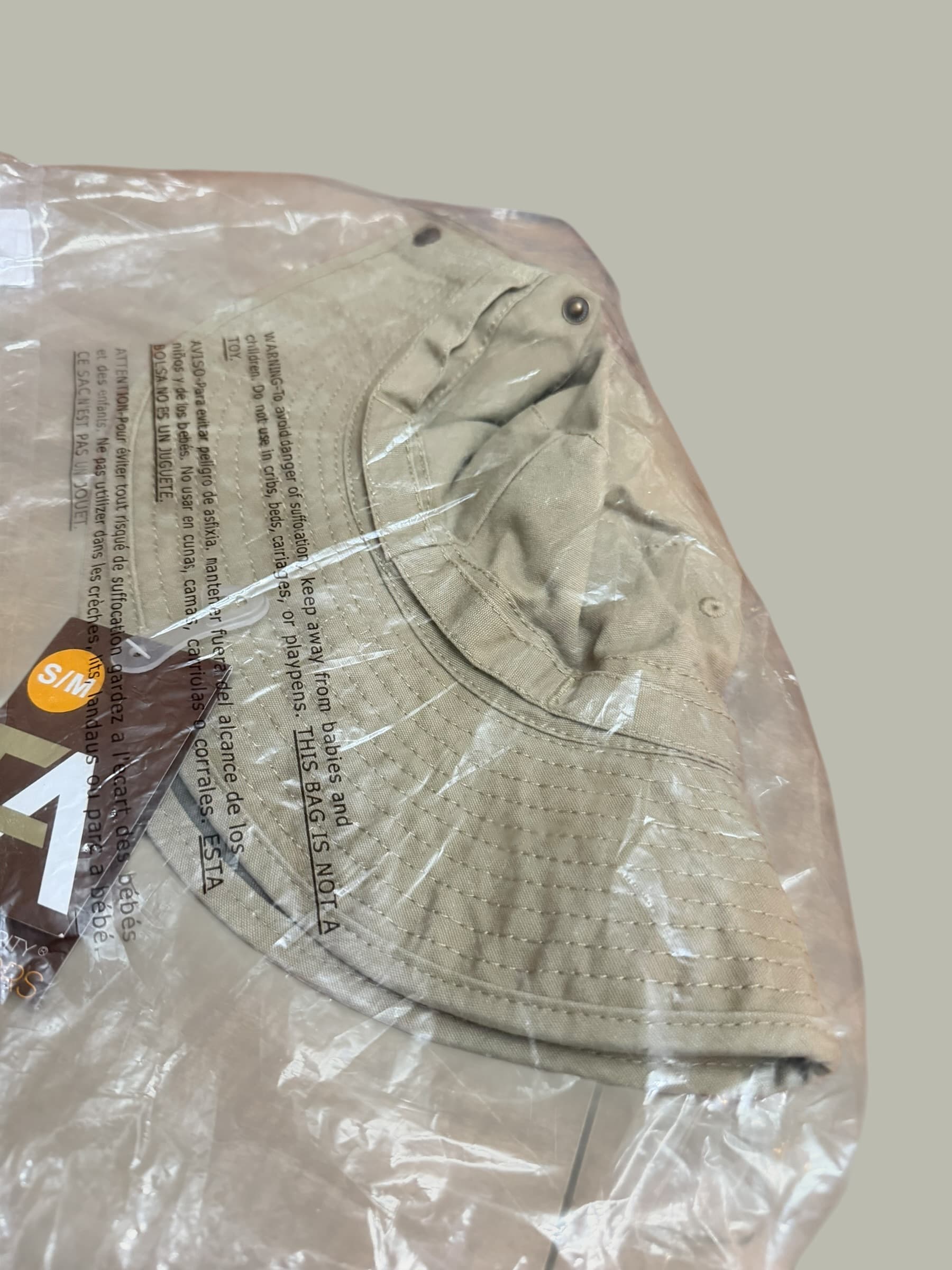 Free Authority Outdoors Boonie Sun Hat Khaki S/M Fishing Safari New Sealed NWT - Thumbnail 5