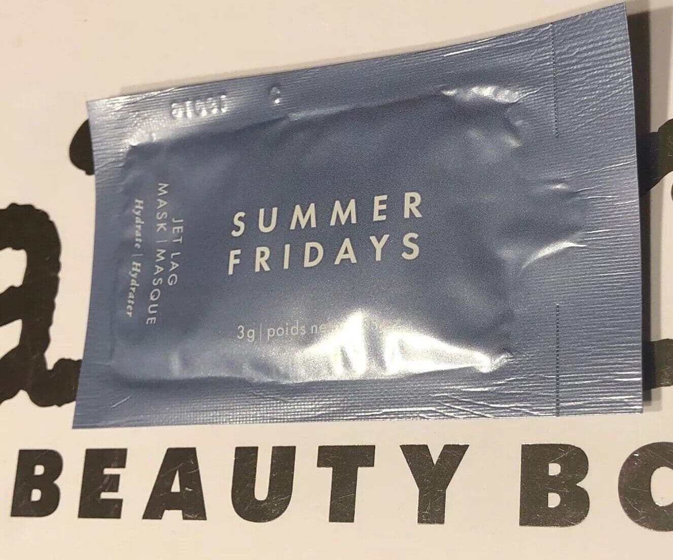 SUMMER FRIDAYS JET LAG MASK Sample 3g 0.1oz Each Single Use Packette