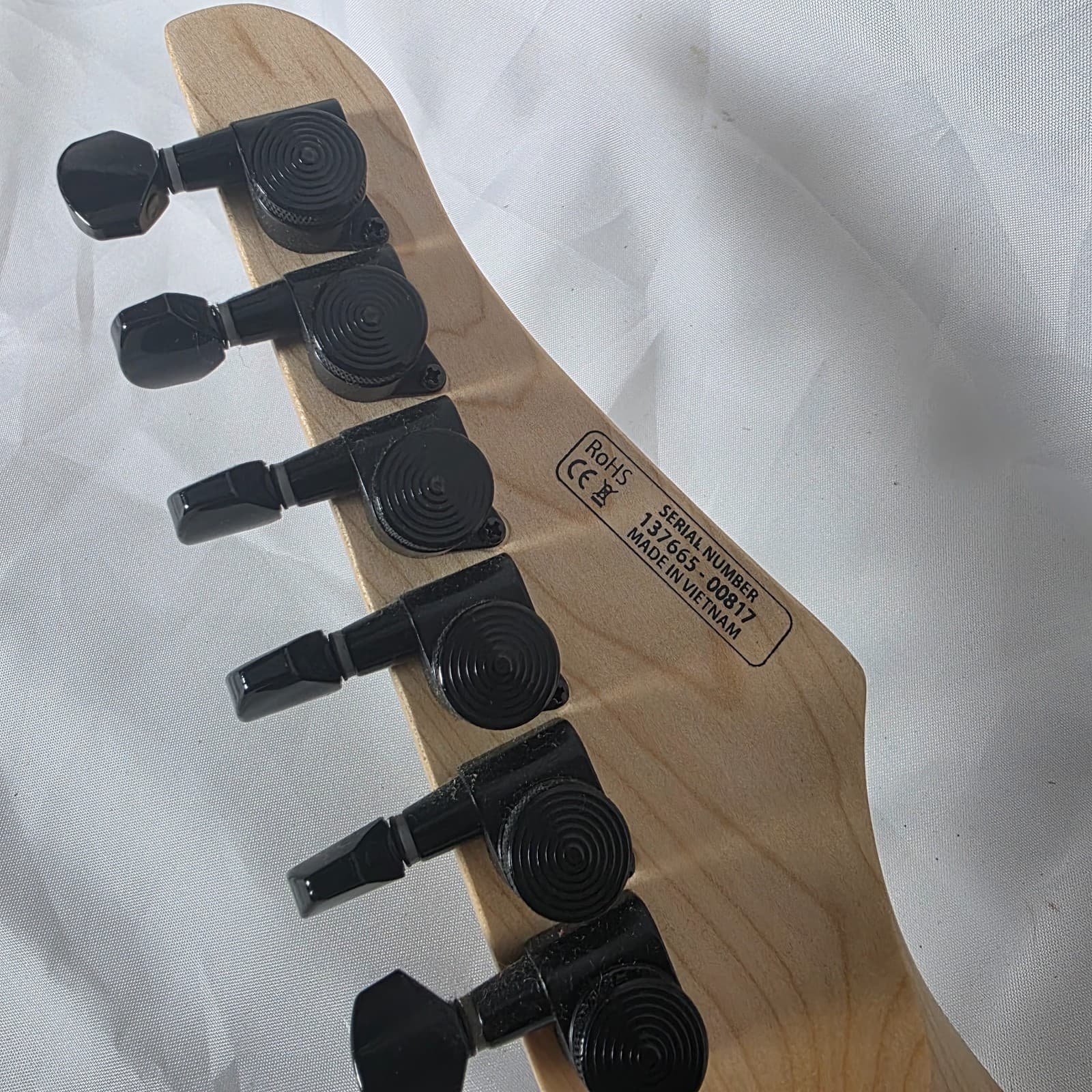 SubZero Rogue VI Baritone Electric Guitar Polar White HH Humbuckers 30" Scale - Thumbnail 9