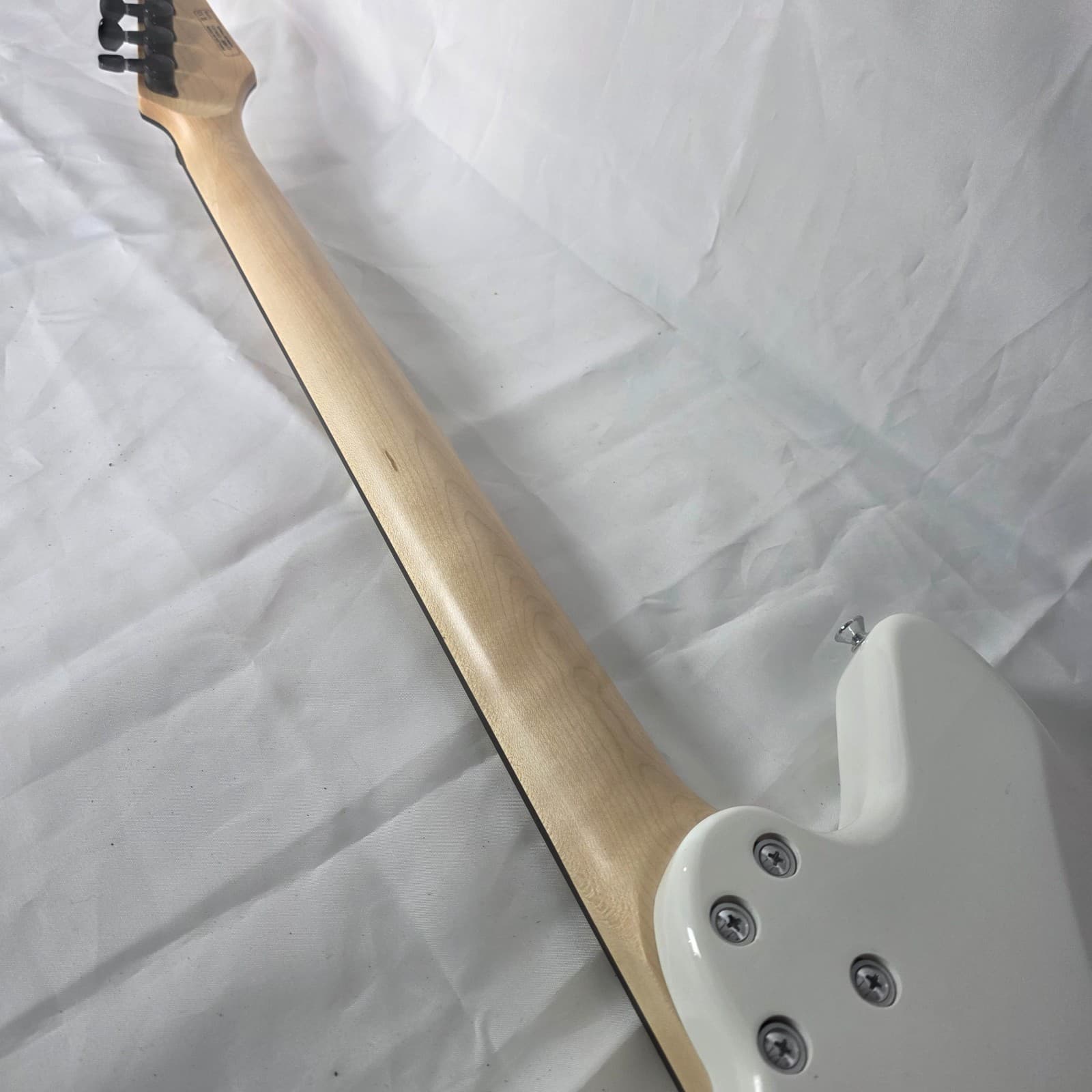 SubZero Rogue VI Baritone Electric Guitar Polar White HH Humbuckers 30" Scale - Thumbnail 8