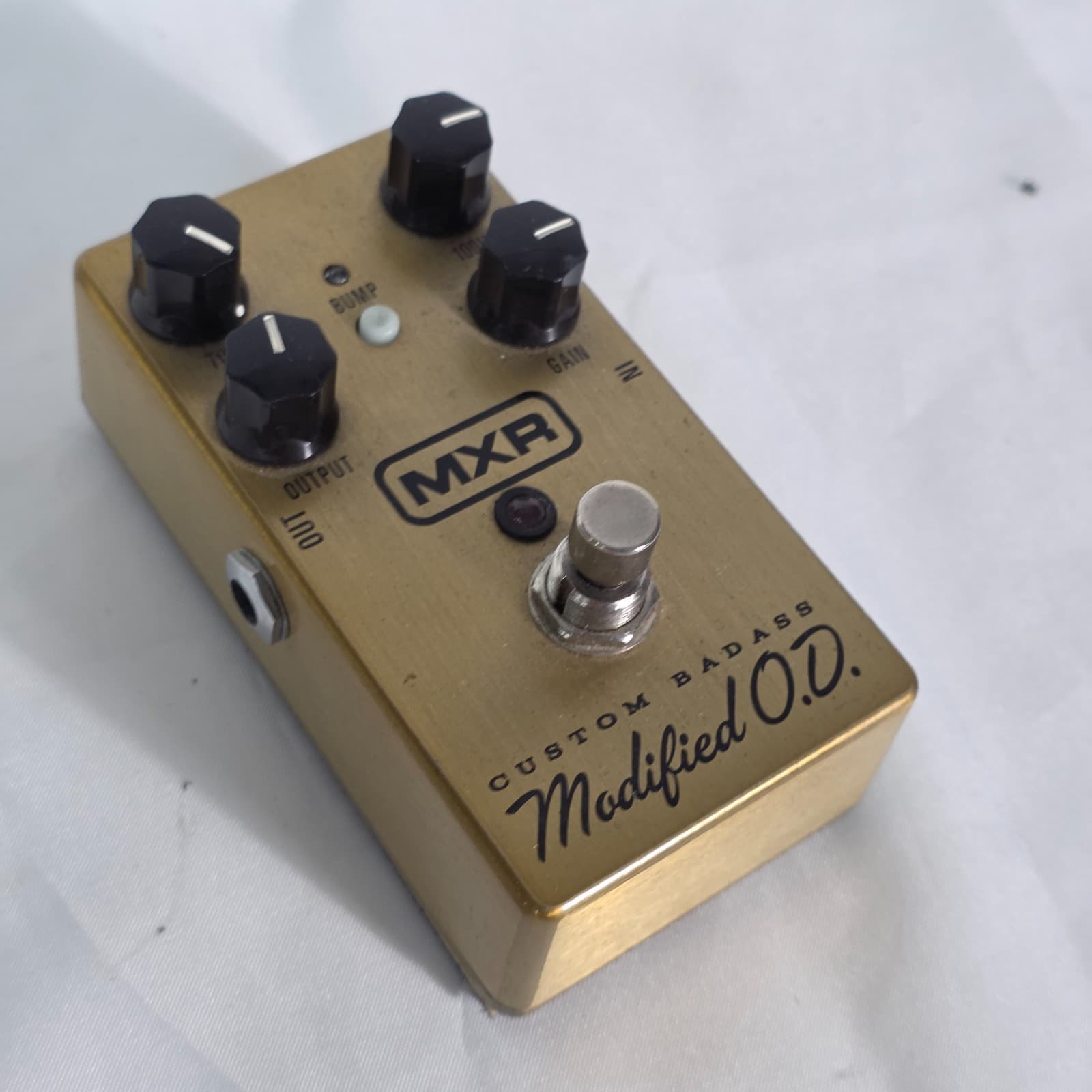 MXR M77 Custom Badass Modified O.D. Overdrive Guitar Effects Pedal - Gold - Image 1