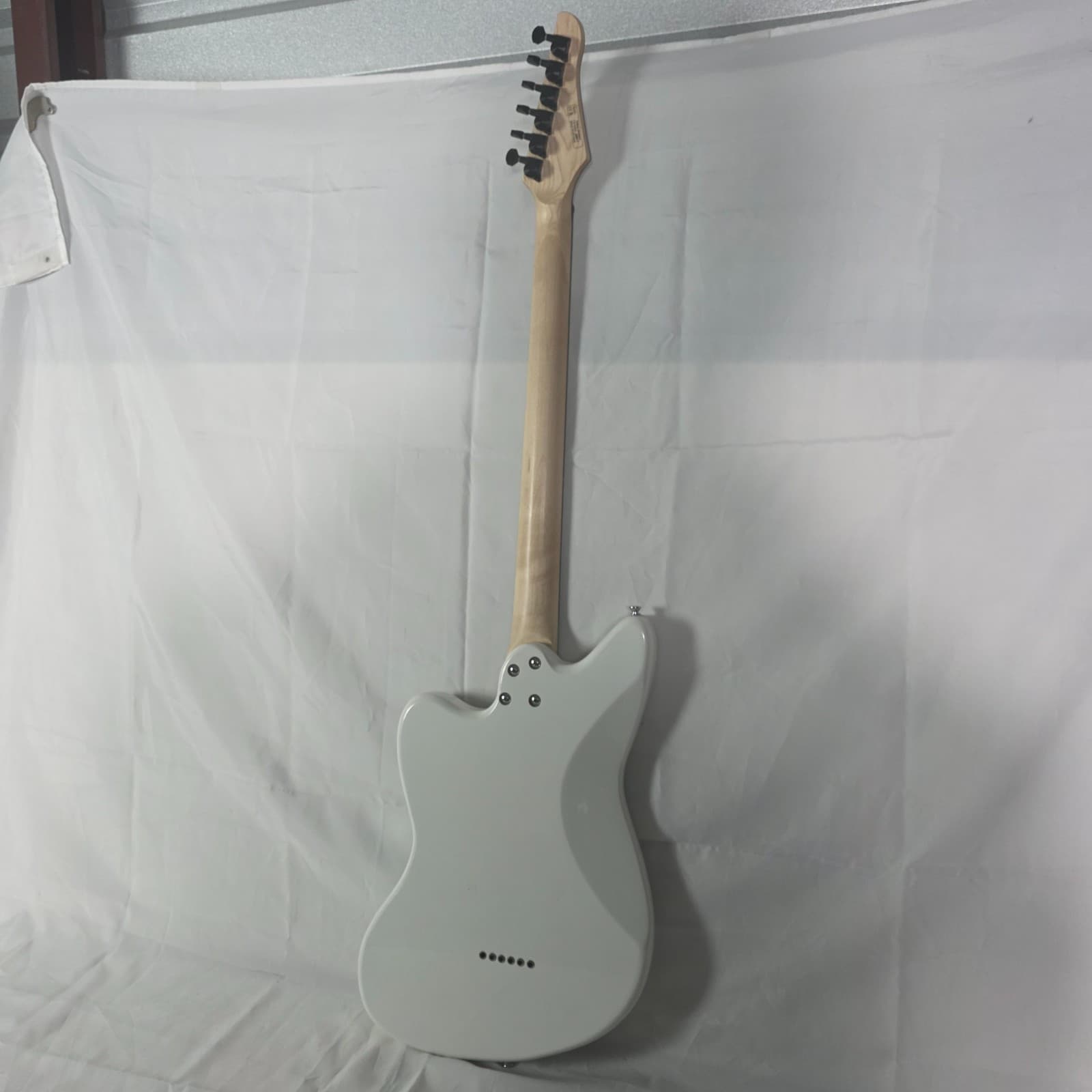 SubZero Rogue VI Baritone Electric Guitar Polar White HH Humbuckers 30" Scale - Thumbnail 6