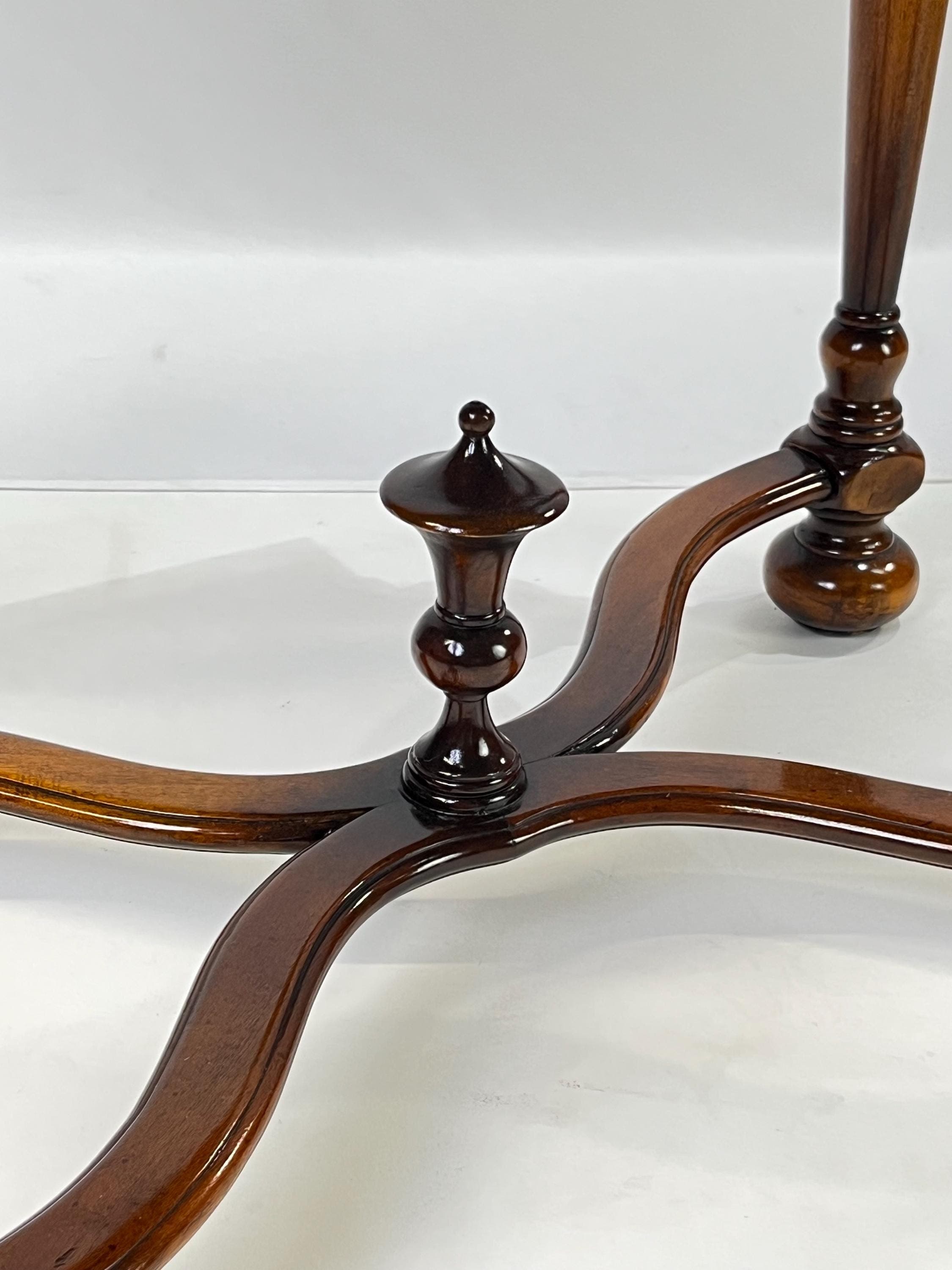 Theodore Alexander Attributed "William and Mary Armoury Table" With Engraved Brass Panels - Thumbnail 13