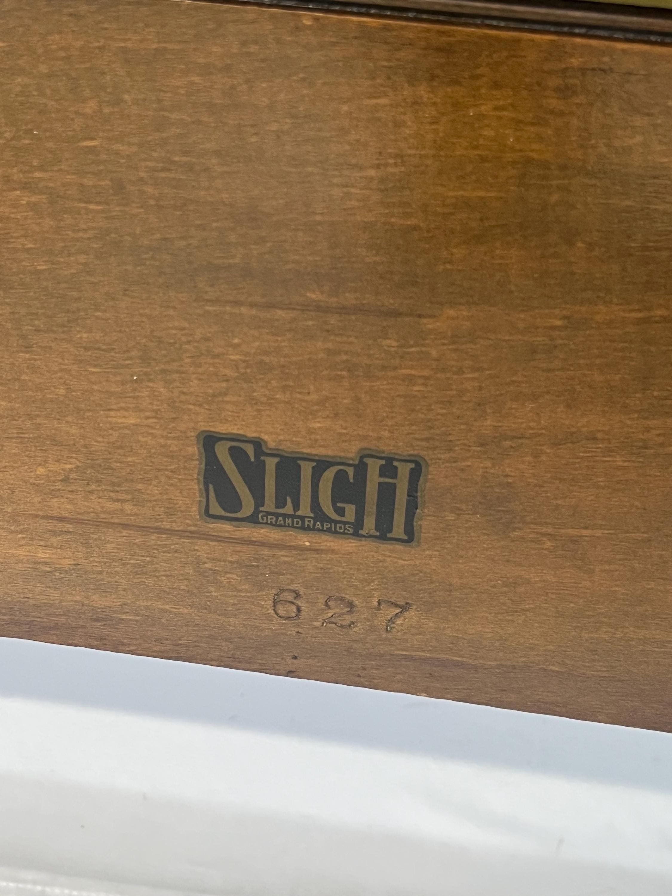 Neoclassical Sligh Furniture Walnut Burl & Hand-Painted Full Bed - Thumbnail 11