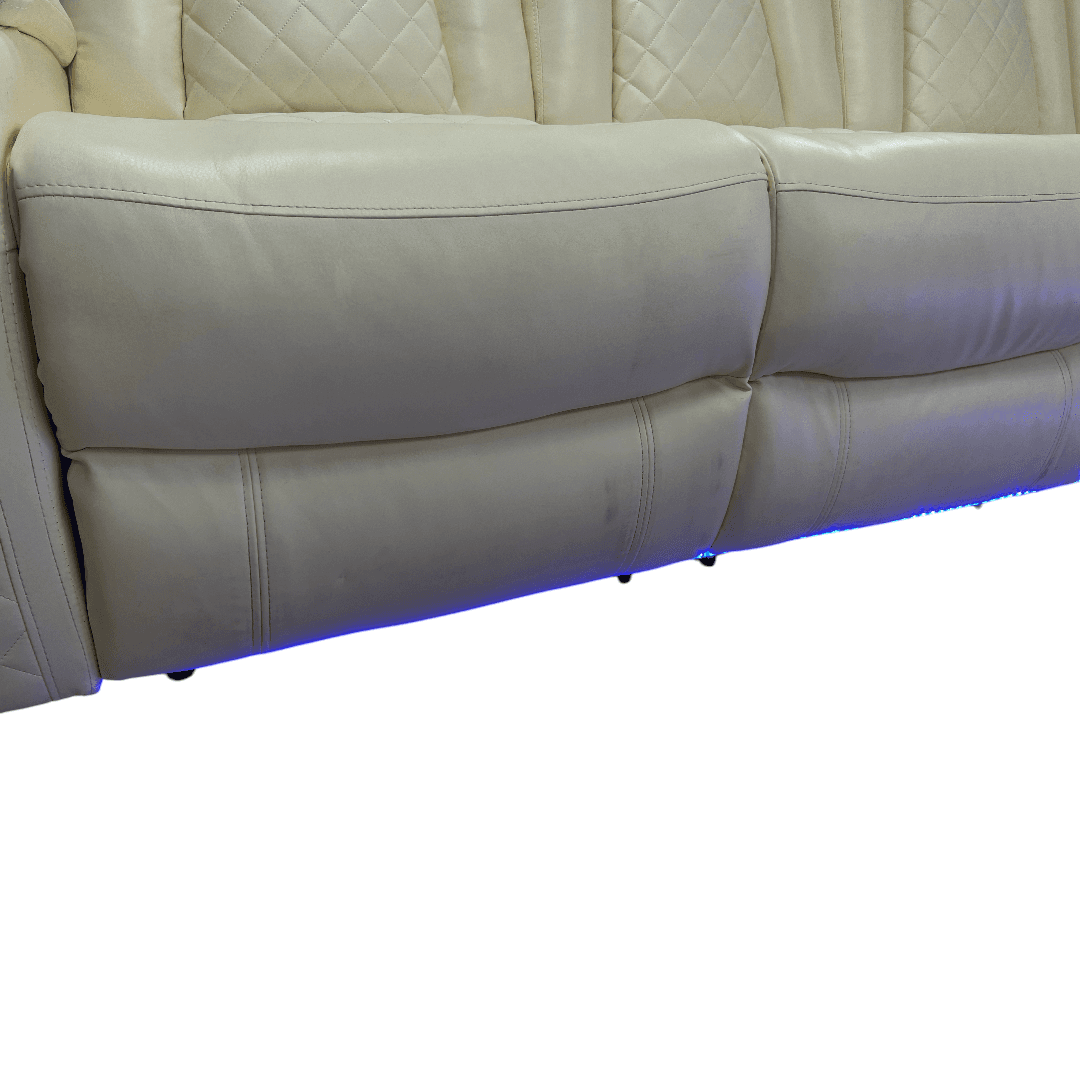 Ivy Bronx 3 - Piece Vegan Leather Power Reclining Sectional Sofa Set with LED Lights and Wireless Charging Station - Thumbnail 31