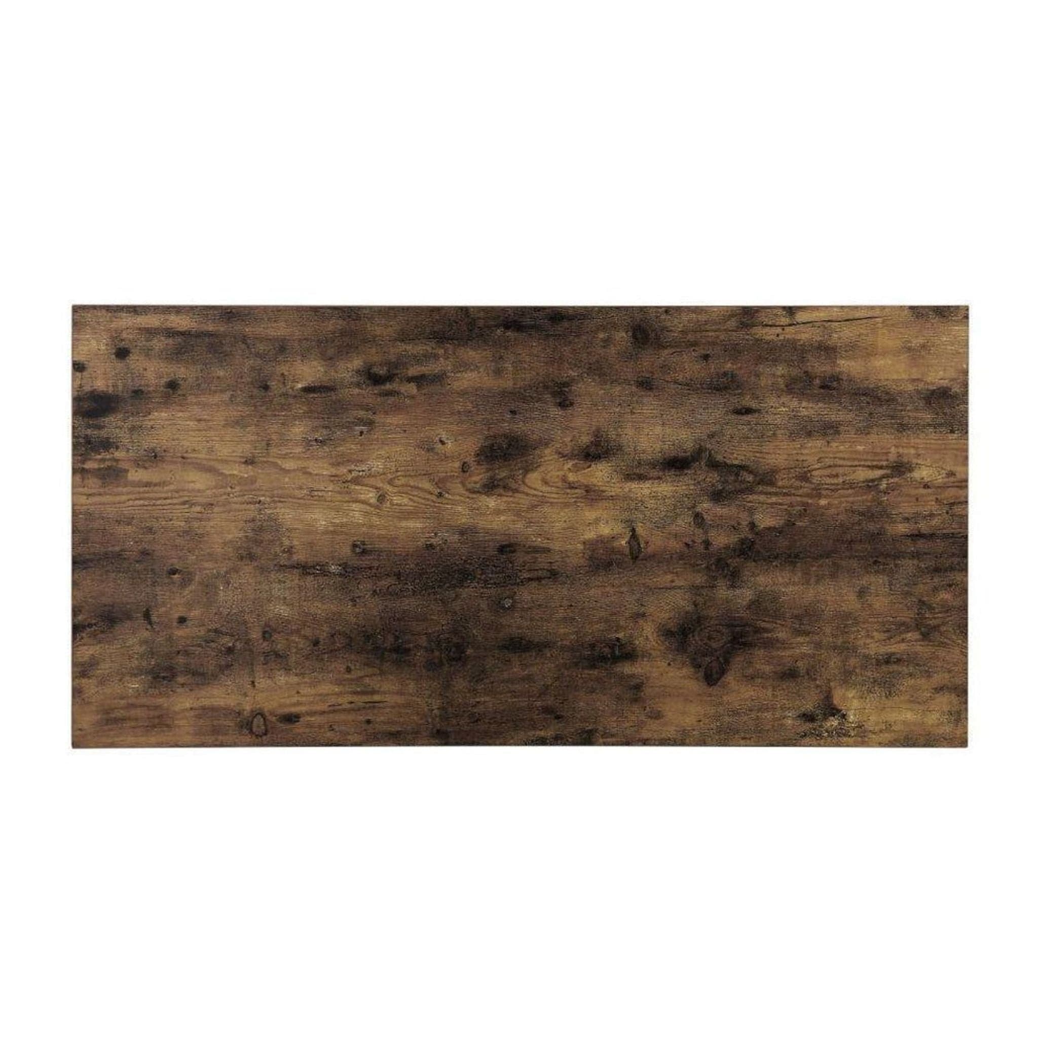 Chickanaw Rustic Oak Coffee Table with Sliding Barn Door - Thumbnail 2