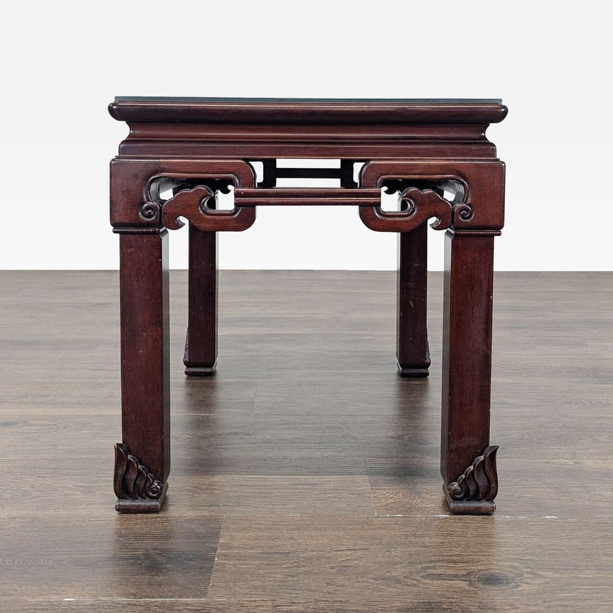 Chinese Carved Side Table - Image 1