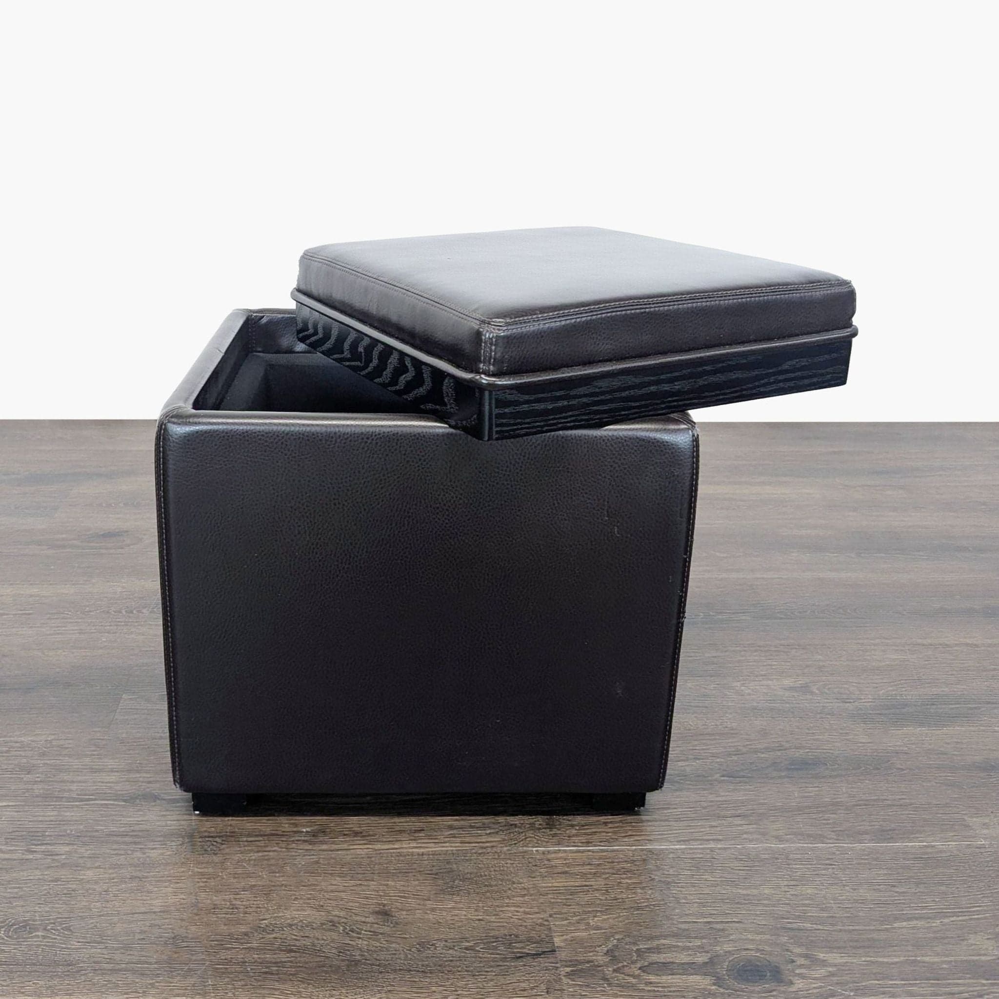 Crate & Barrel Stow Storage Ottoman - Thumbnail 7