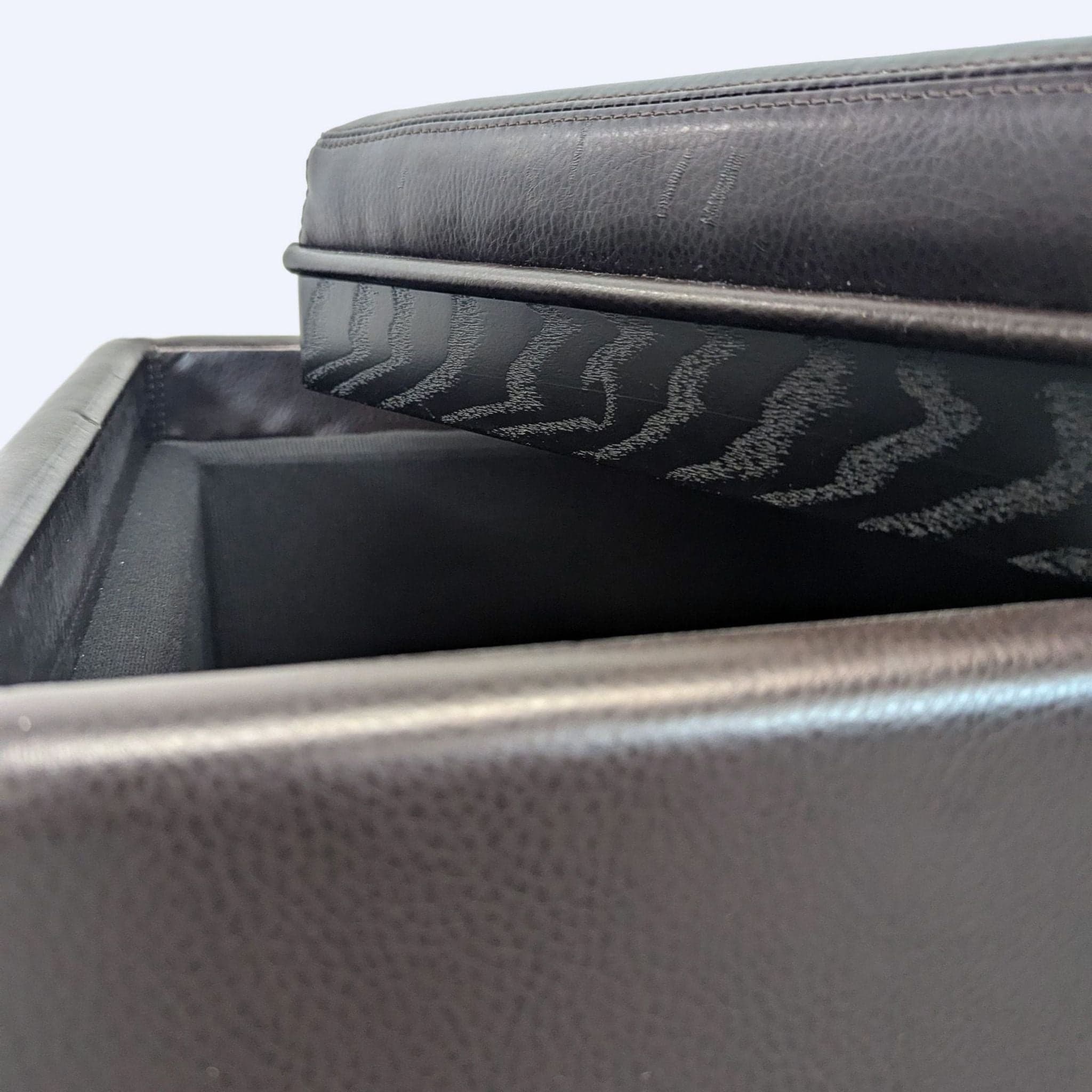 Crate & Barrel Stow Storage Ottoman - Thumbnail 4