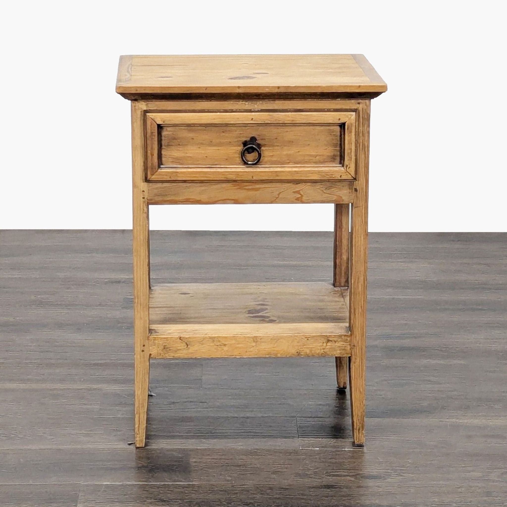 Pottery Barn One Drawer Nightstand with Shelf - Image 1