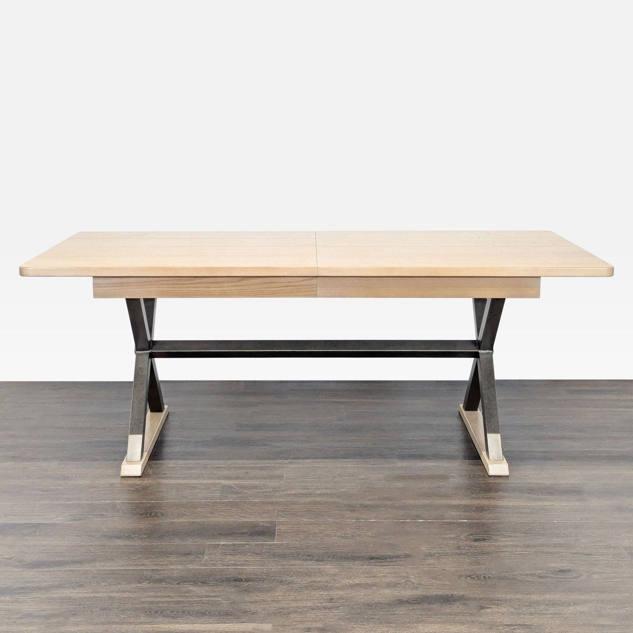 Farmhouse X-Trestle Base Dining Table - Thumbnail 2