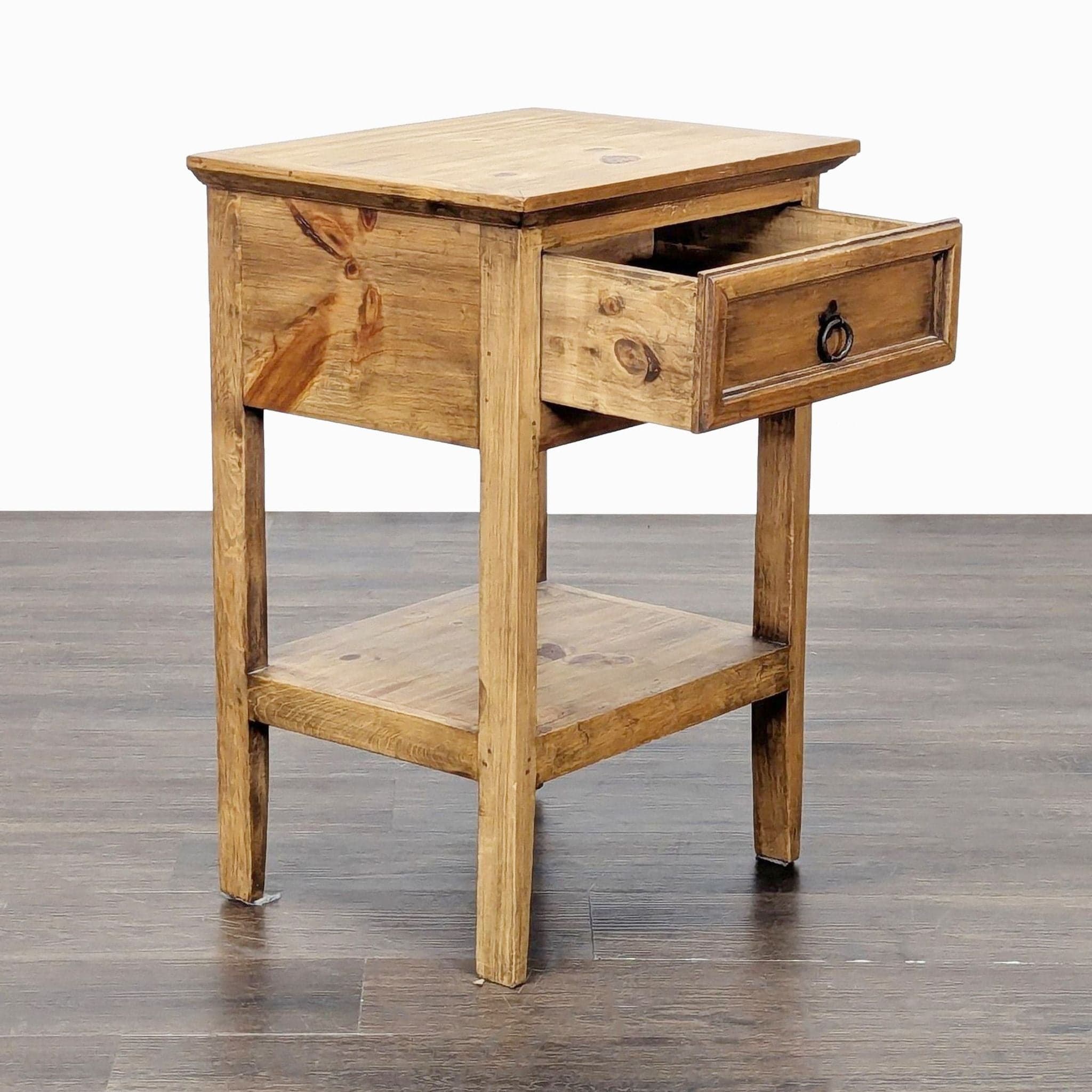 Pottery Barn One Drawer Nightstand with Shelf - Thumbnail 2