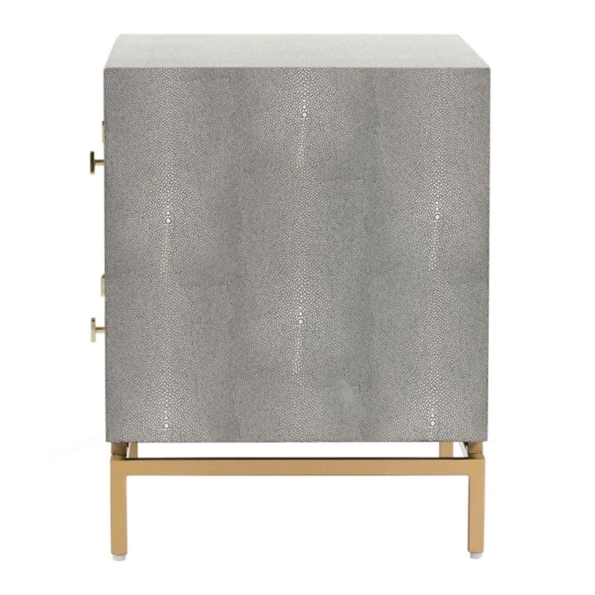 Maren Home Mariana Shagreen Nightstand - Thumbnail 3