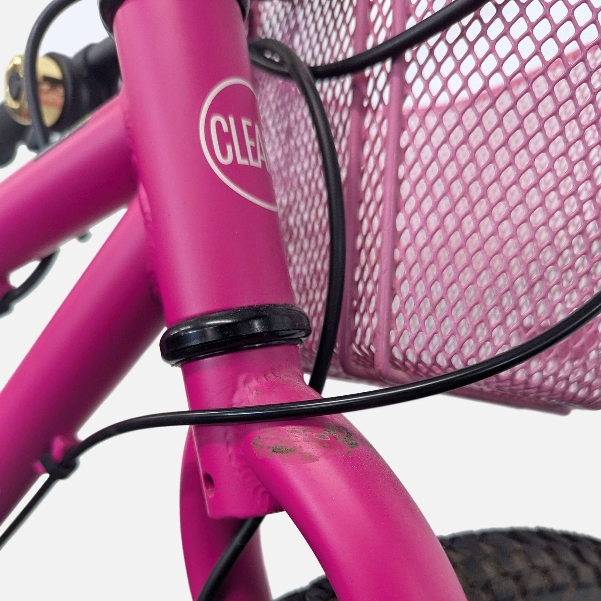 Cleary 24-Inch Pink Kids Bike with Front Basket and Kickstand - Thumbnail 6