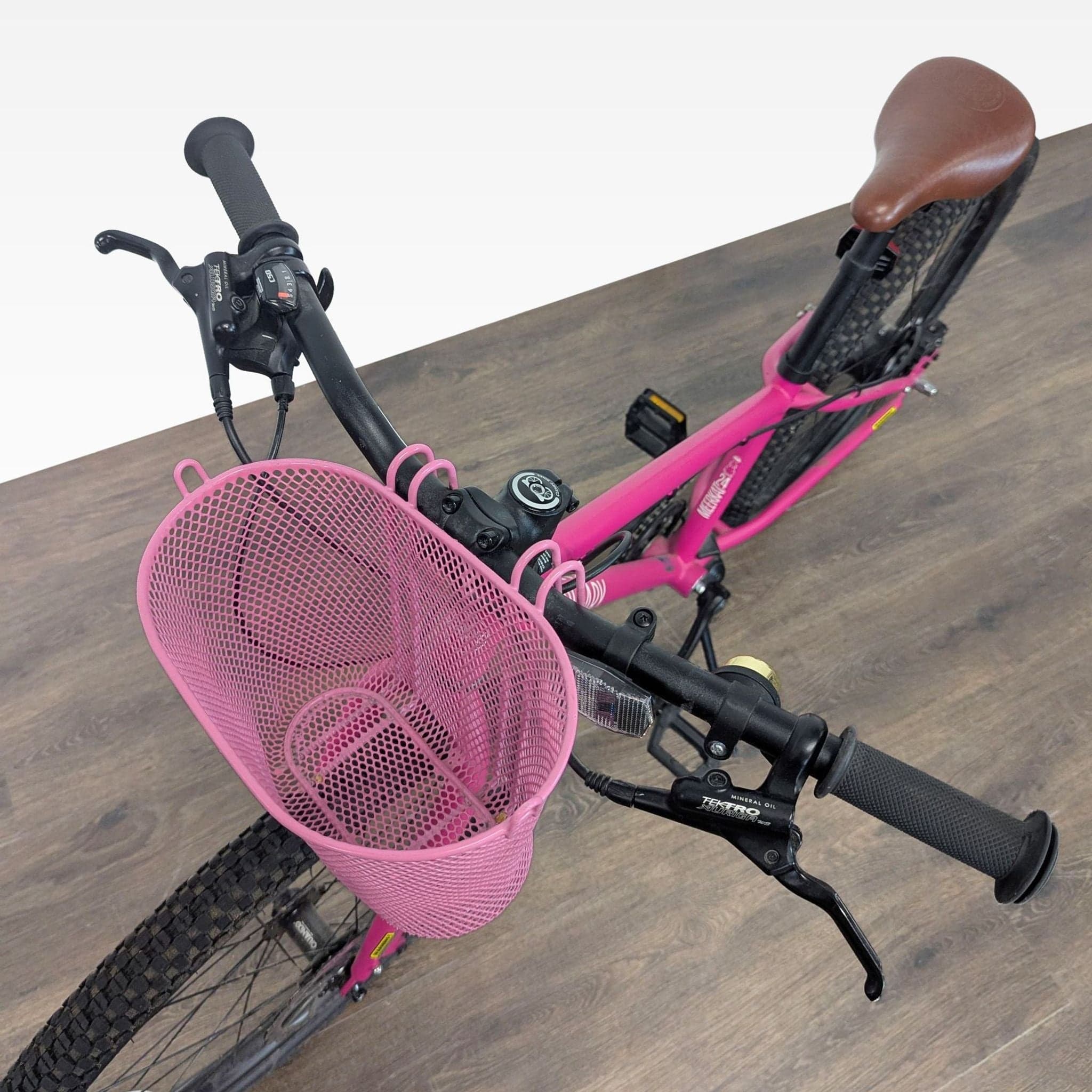 Cleary 24-Inch Pink Kids Bike with Front Basket and Kickstand - Thumbnail 3