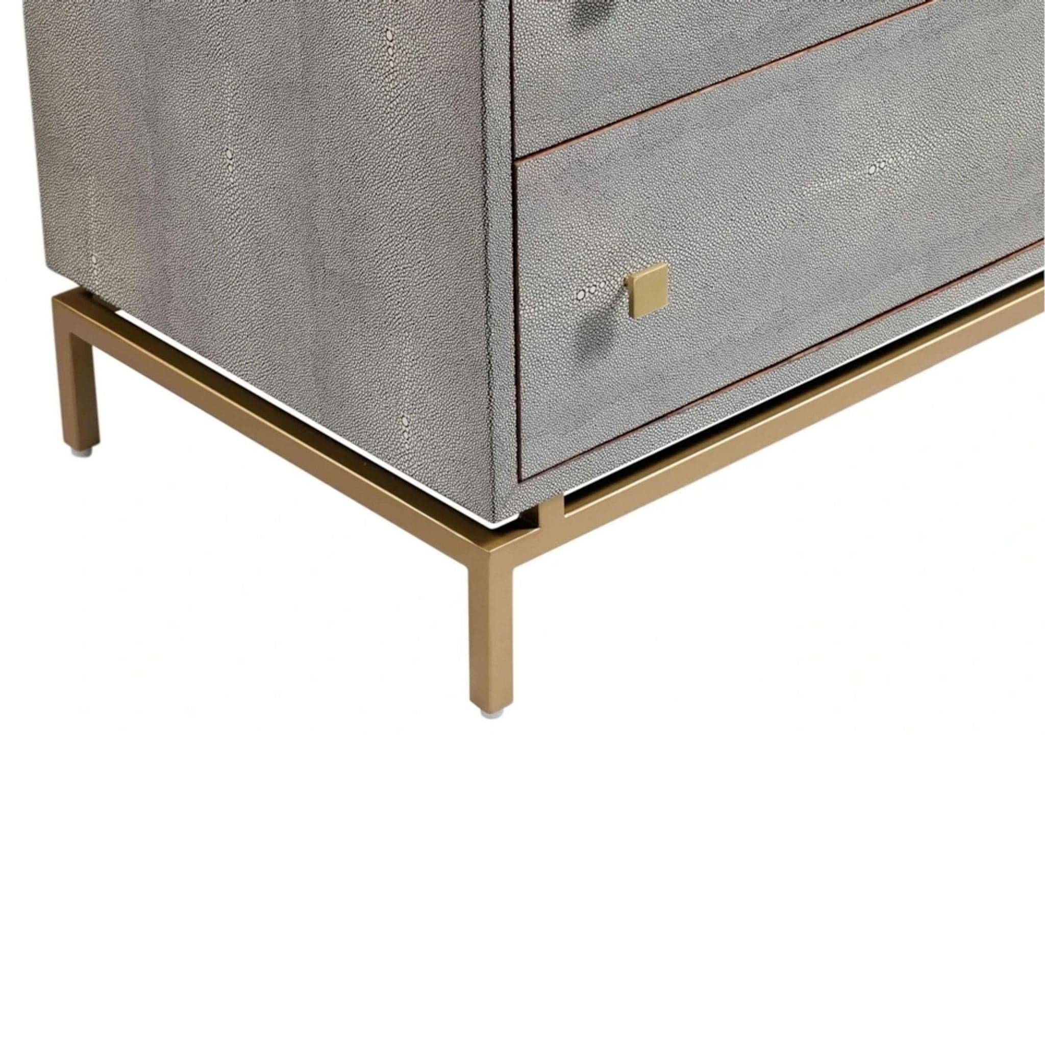 Maren Home Mariana Shagreen Nightstand - Thumbnail 5
