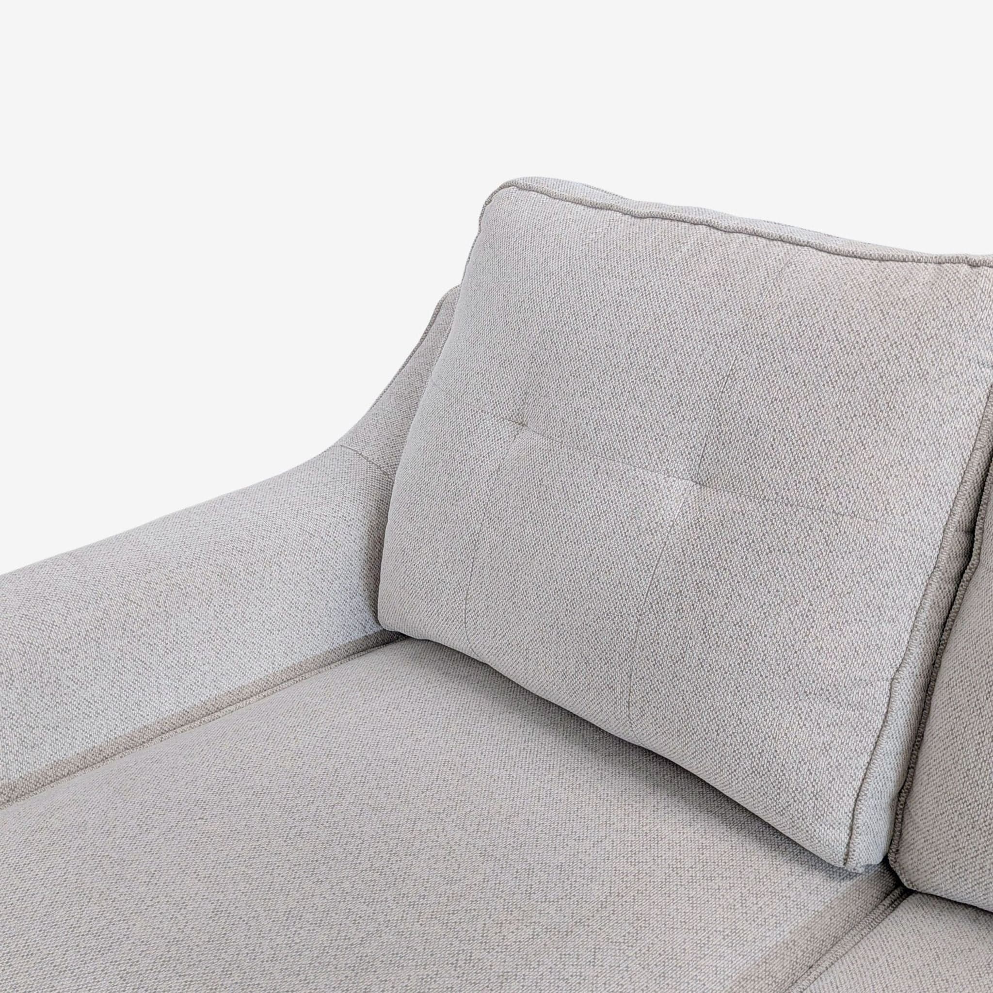 Living Spaces 3-Seat Light Gray Sofa - Thumbnail 7