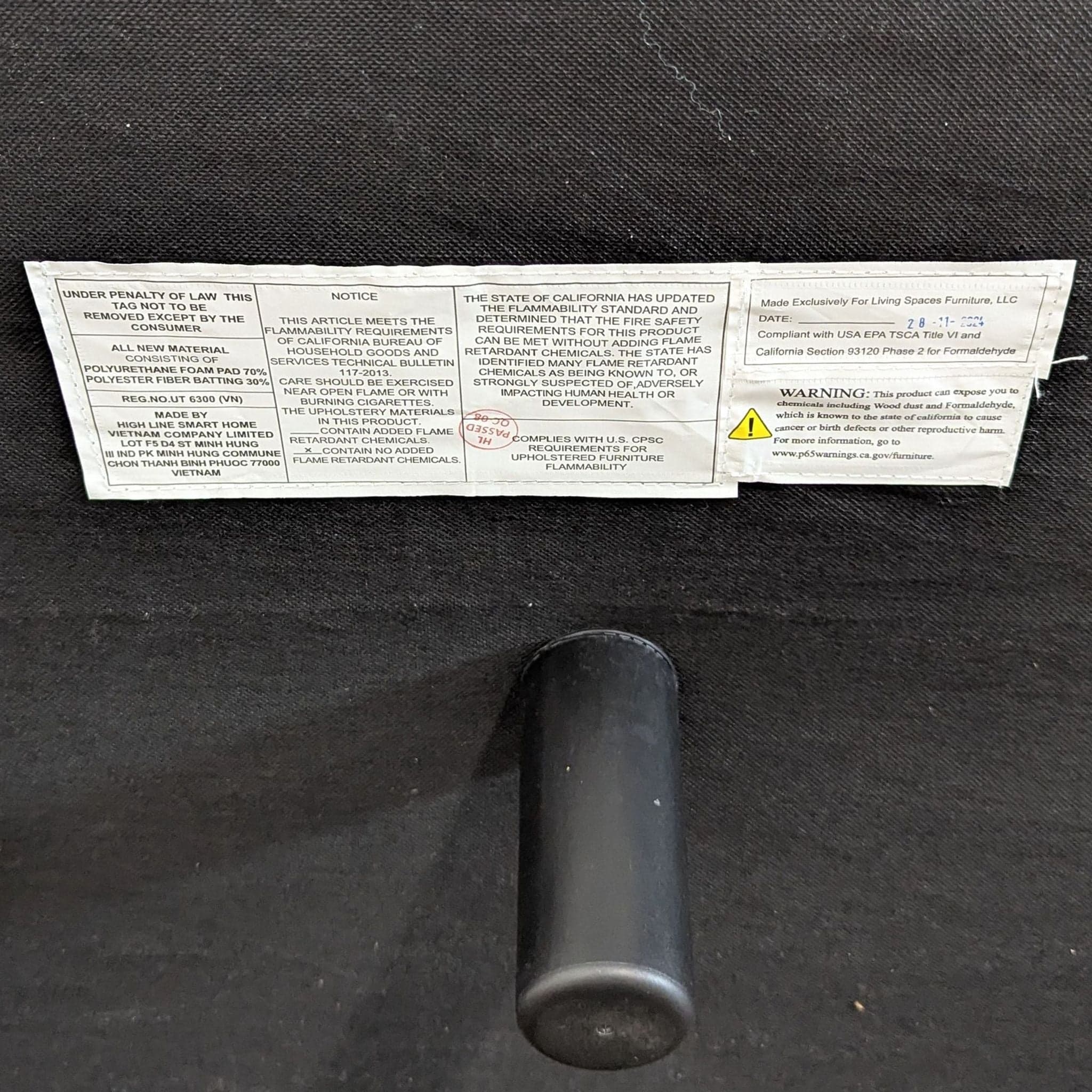 Living Spaces 3-Seat Light Gray Sofa - Thumbnail 9