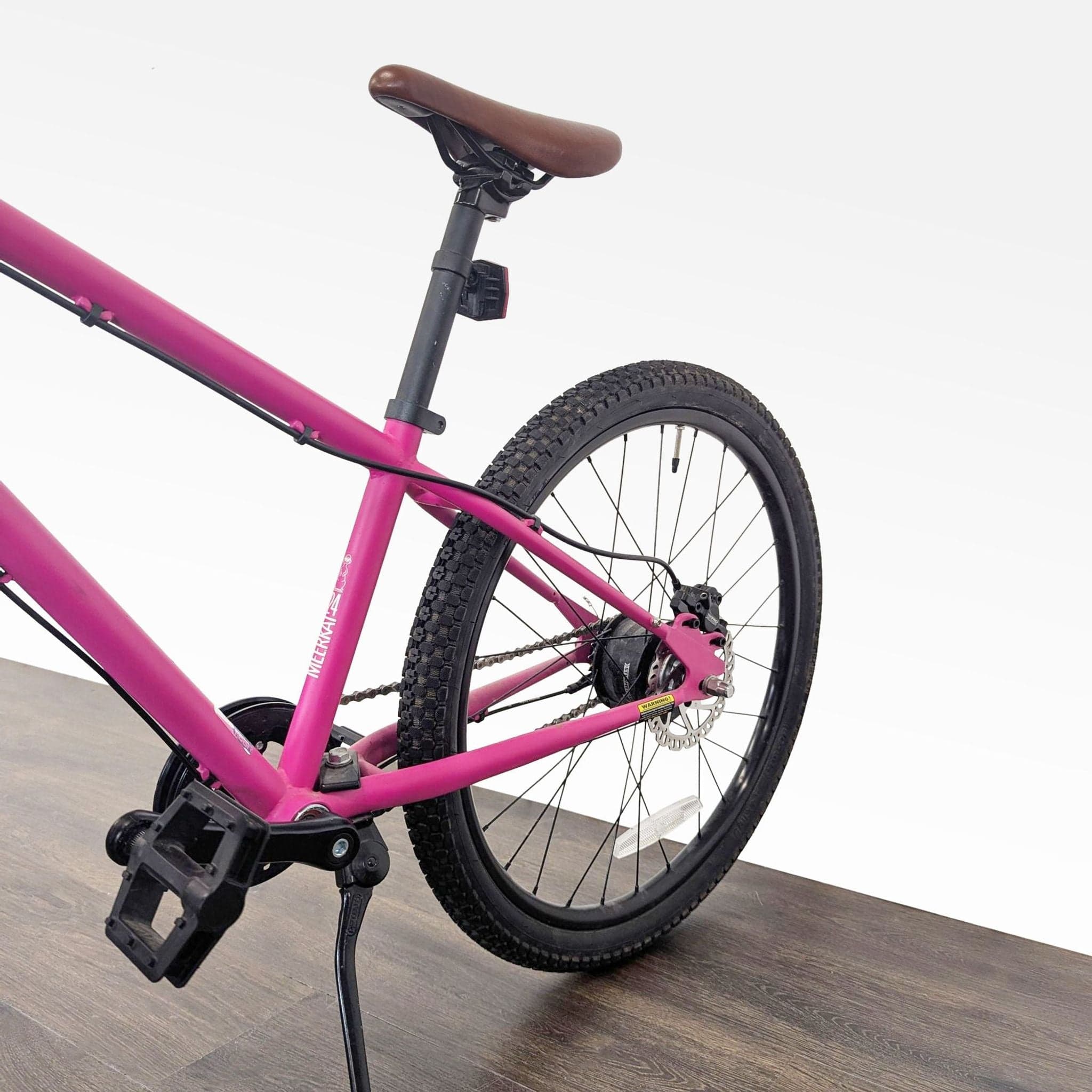 Cleary 24-Inch Pink Kids Bike with Front Basket and Kickstand - Thumbnail 4
