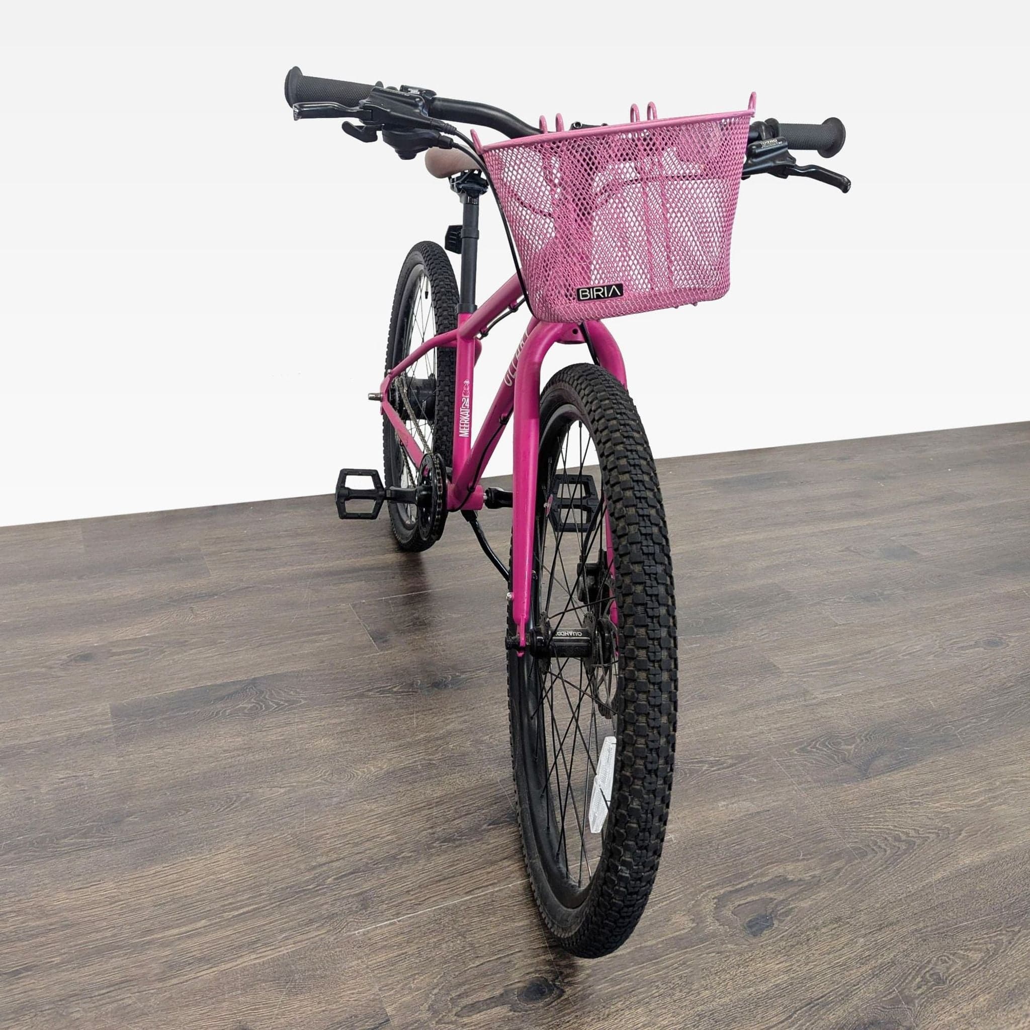 Cleary 24-Inch Pink Kids Bike with Front Basket and Kickstand - Thumbnail 5