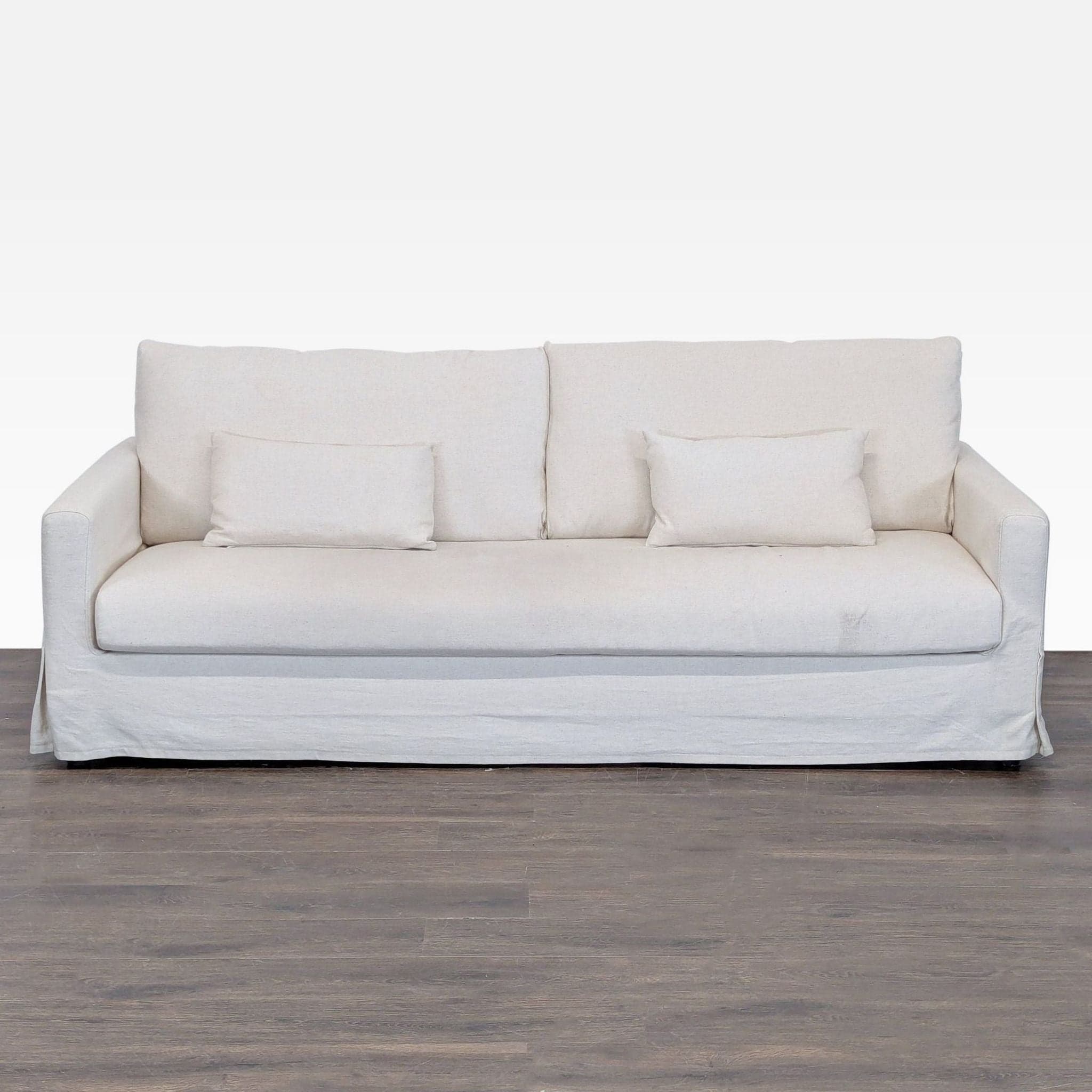 IKEA Hyltarp 3-Seat Sofa in Light Beige with Removable Slipcover - Image 1