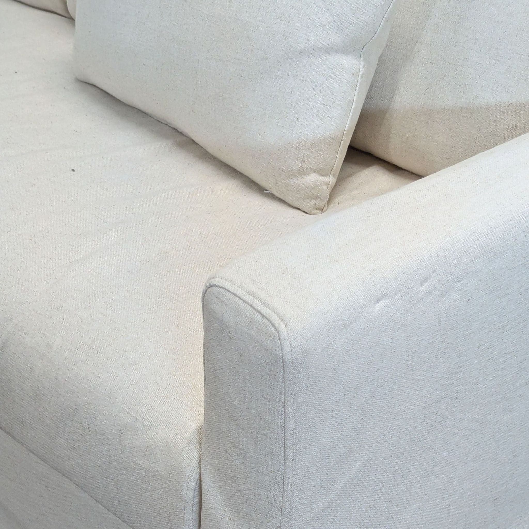 IKEA Hyltarp 3-Seat Sofa in Light Beige with Removable Slipcover - Thumbnail 3