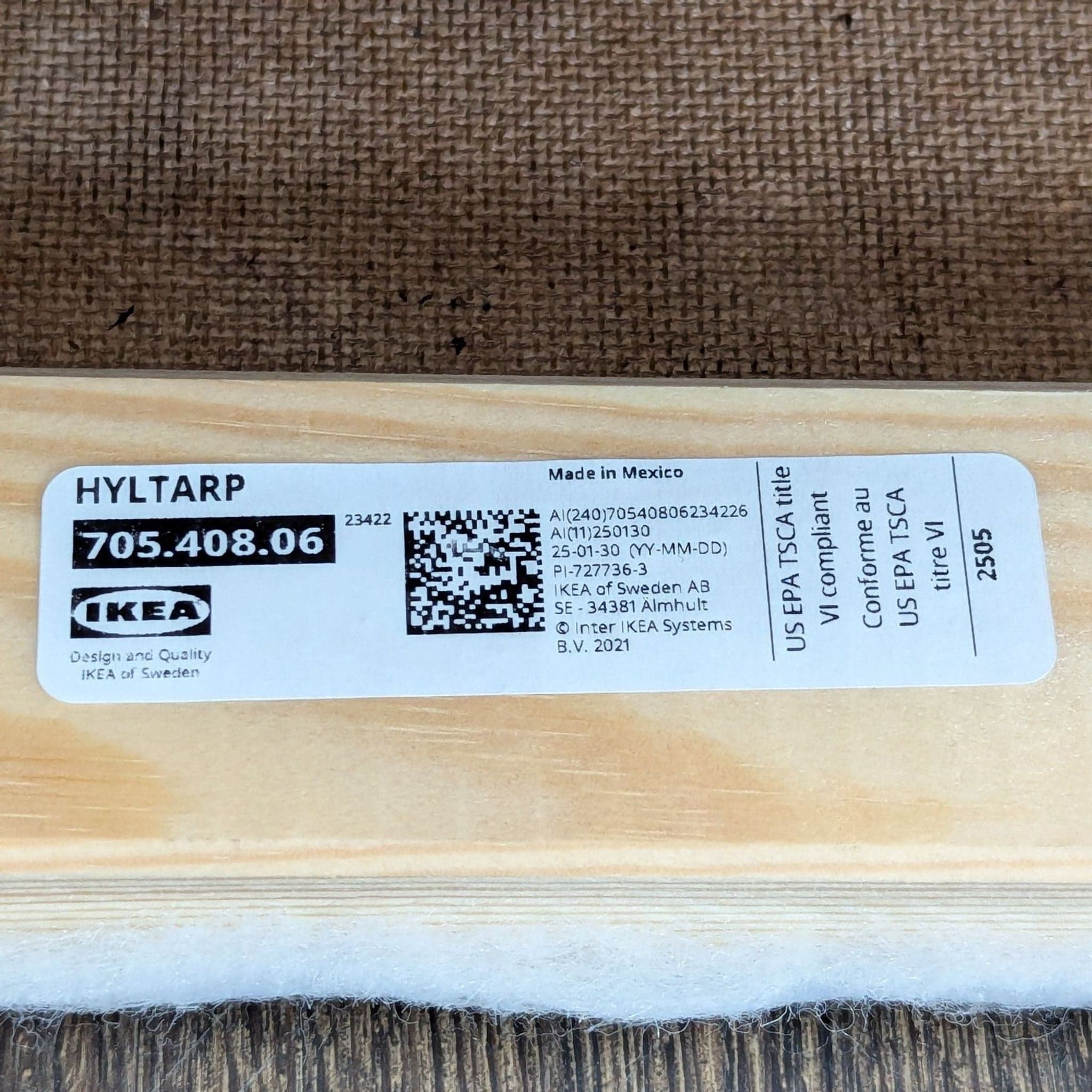 IKEA Hyltarp 3-Seat Sofa in Light Beige with Removable Slipcover - Thumbnail 4