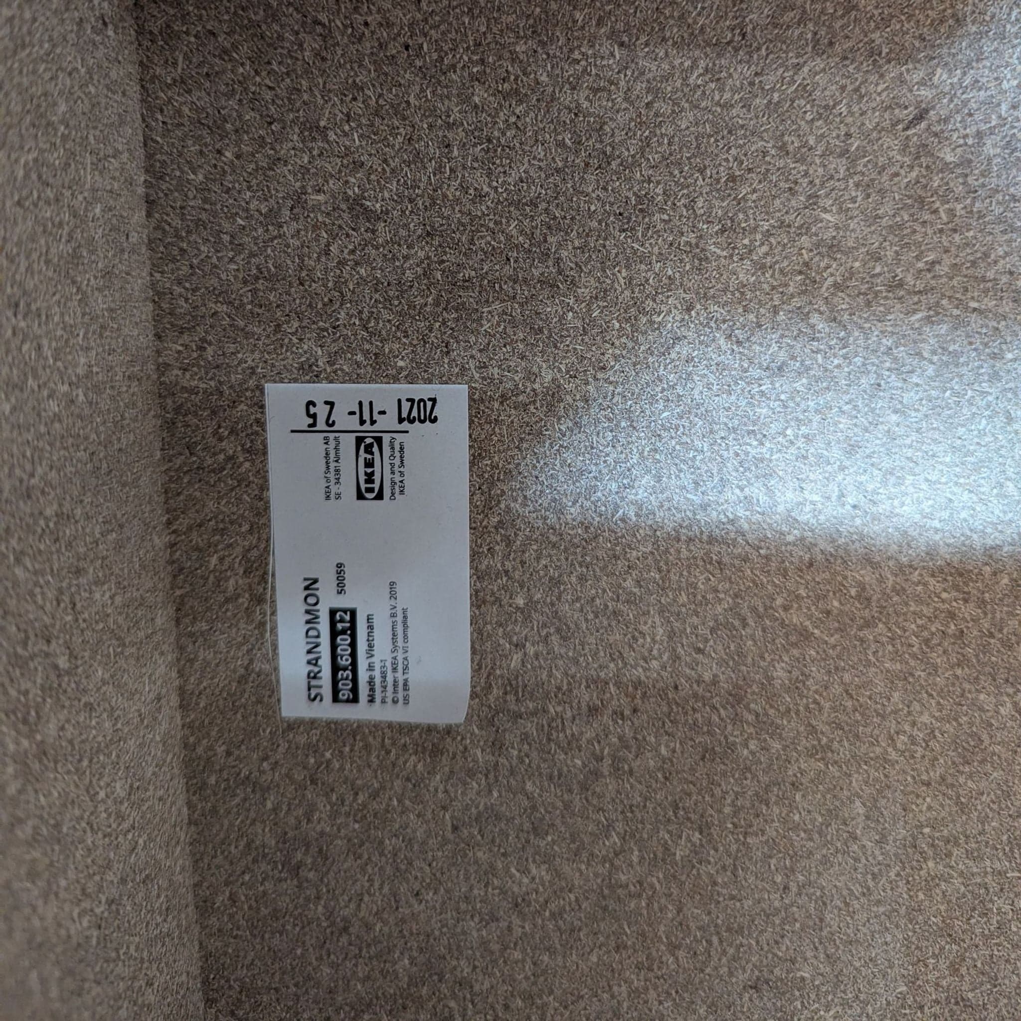 Ikea Strandmon Lounge Armchair with Footstool - Dark Green Velvet - Thumbnail 9