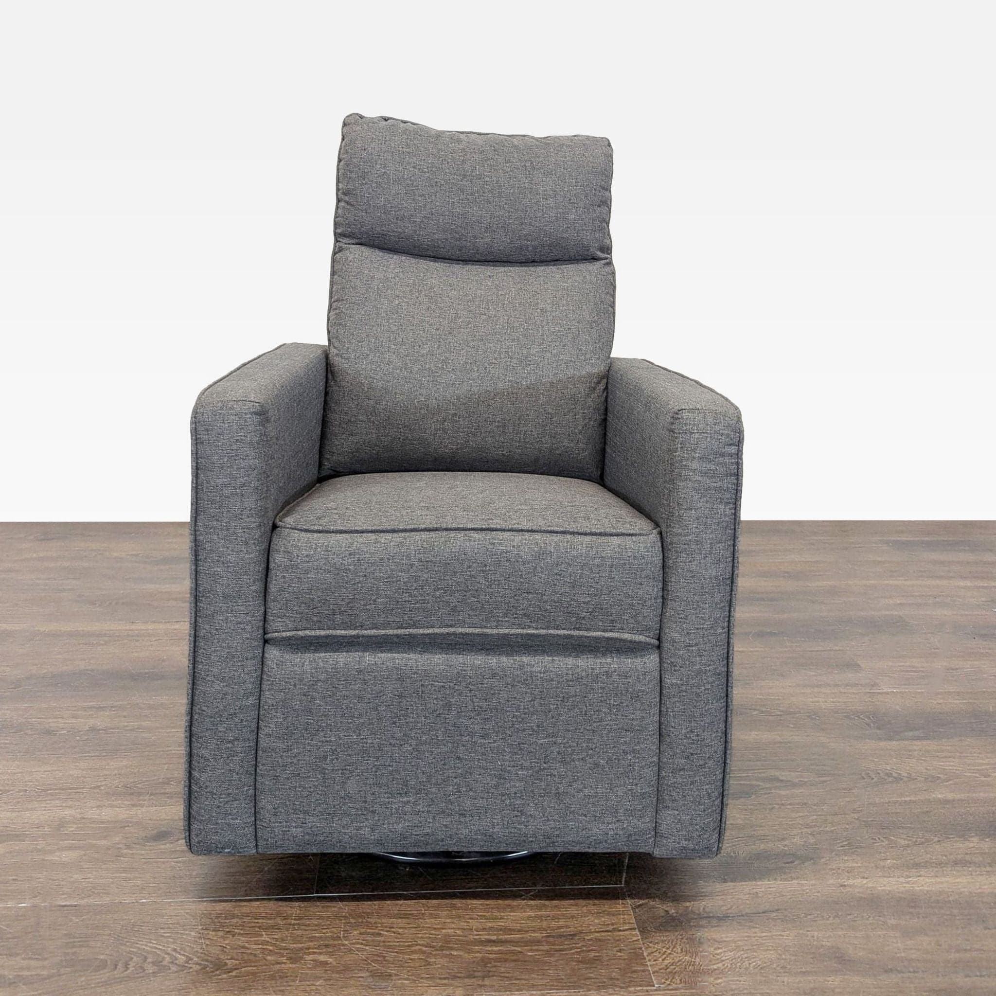 Davinci Gabby Modern Gray Swivel Lounge Chair - Image 1