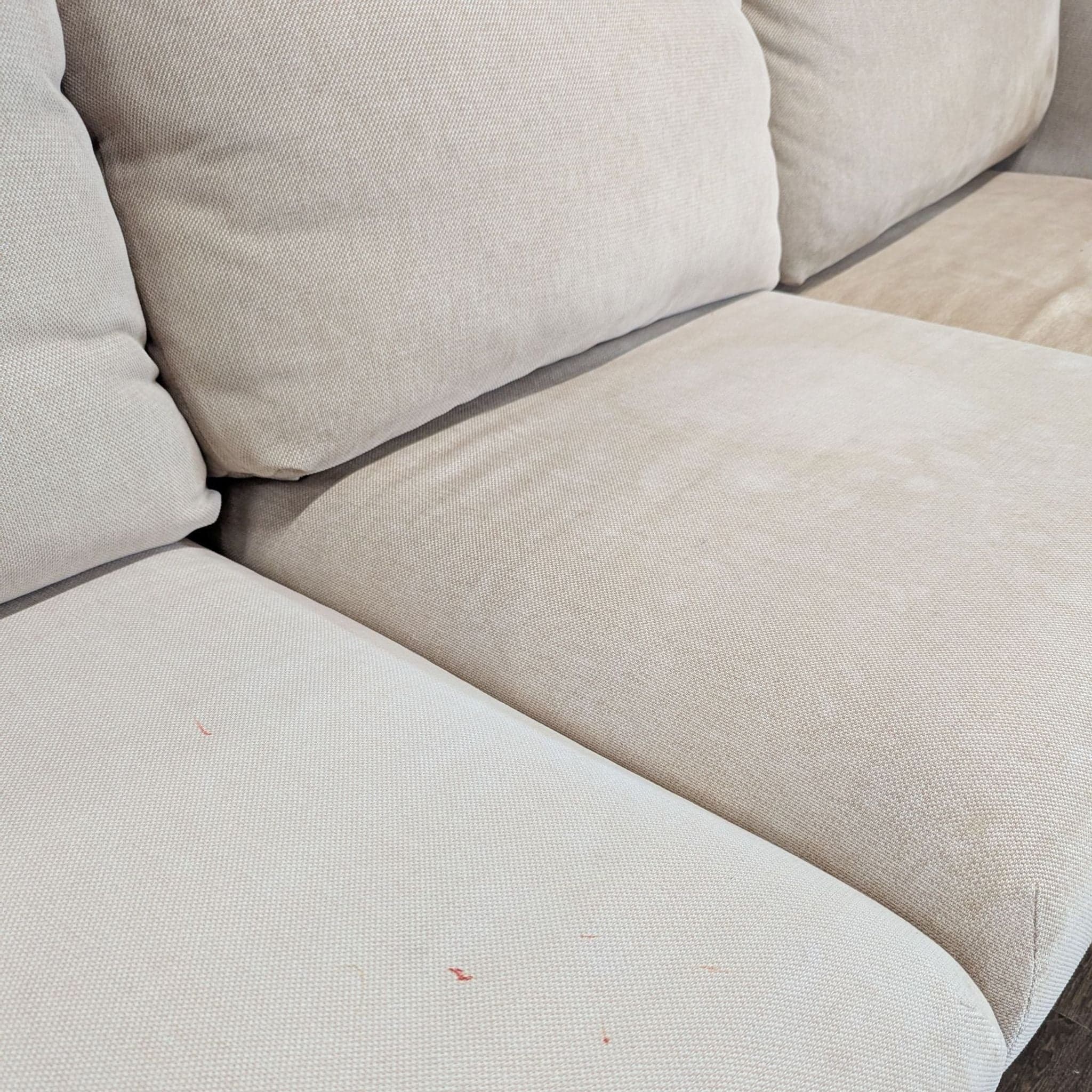 IKEA Finnala Modern Beige L-Shaped Sectional Sofa with Chaise - Thumbnail 4