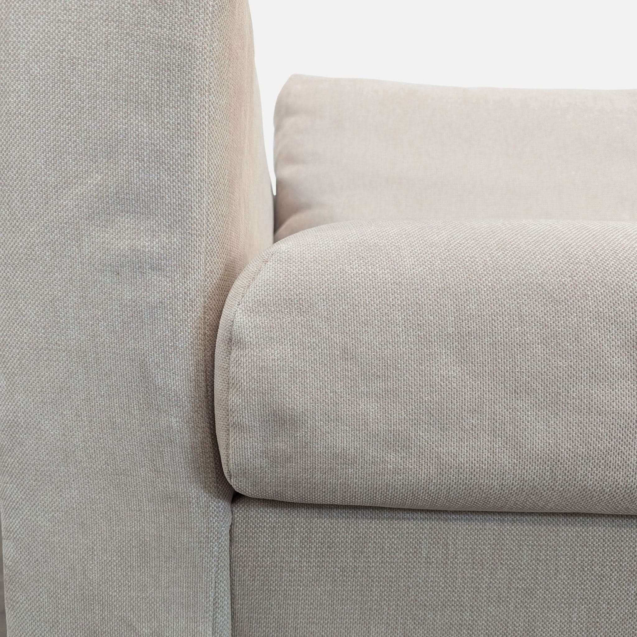 IKEA Finnala Modern Beige L-Shaped Sectional Sofa with Chaise - Thumbnail 5