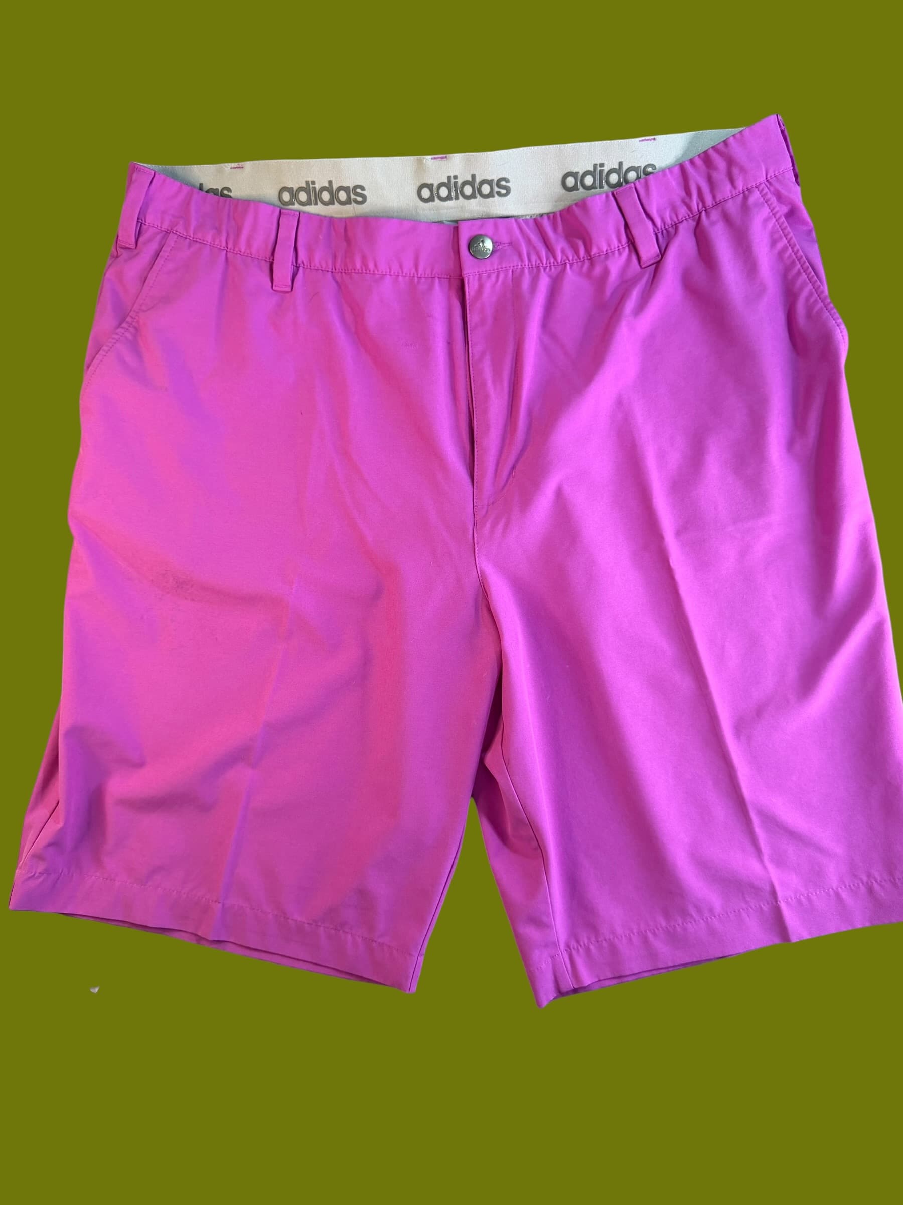 adidas Men's Pink Shorts - Image 1