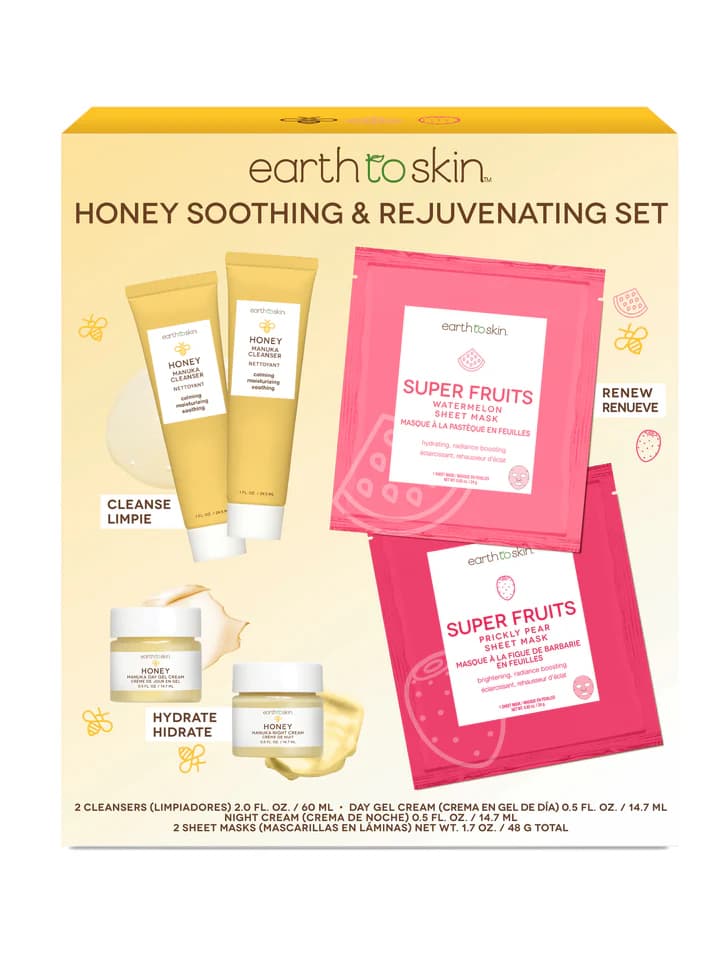 Earth to Skin Honey Soothing & Rejuvenating Set 8 pcs - Image 1