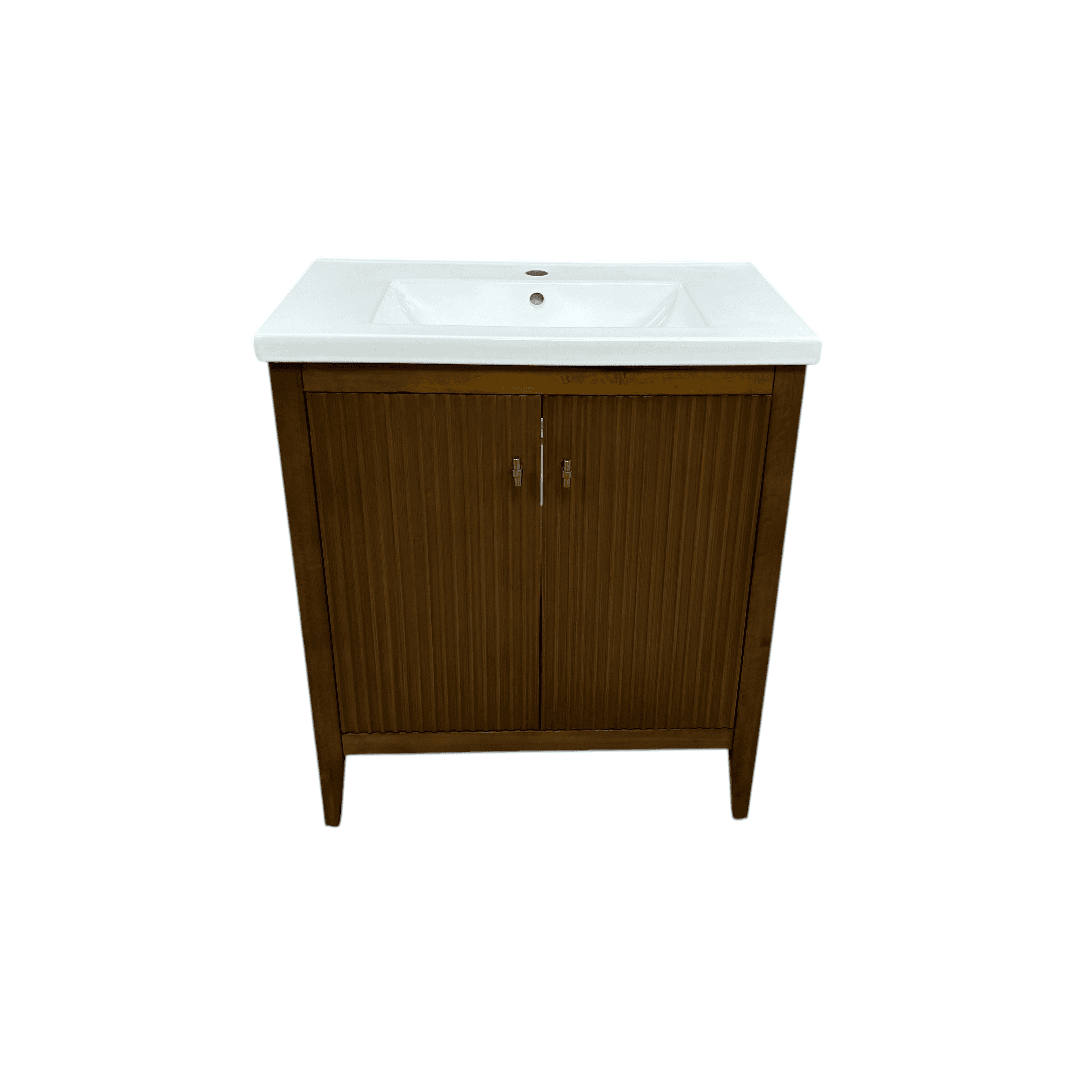 Vanity Art Single Bathroom Vanity with Ceramic Top - Thumbnail 3